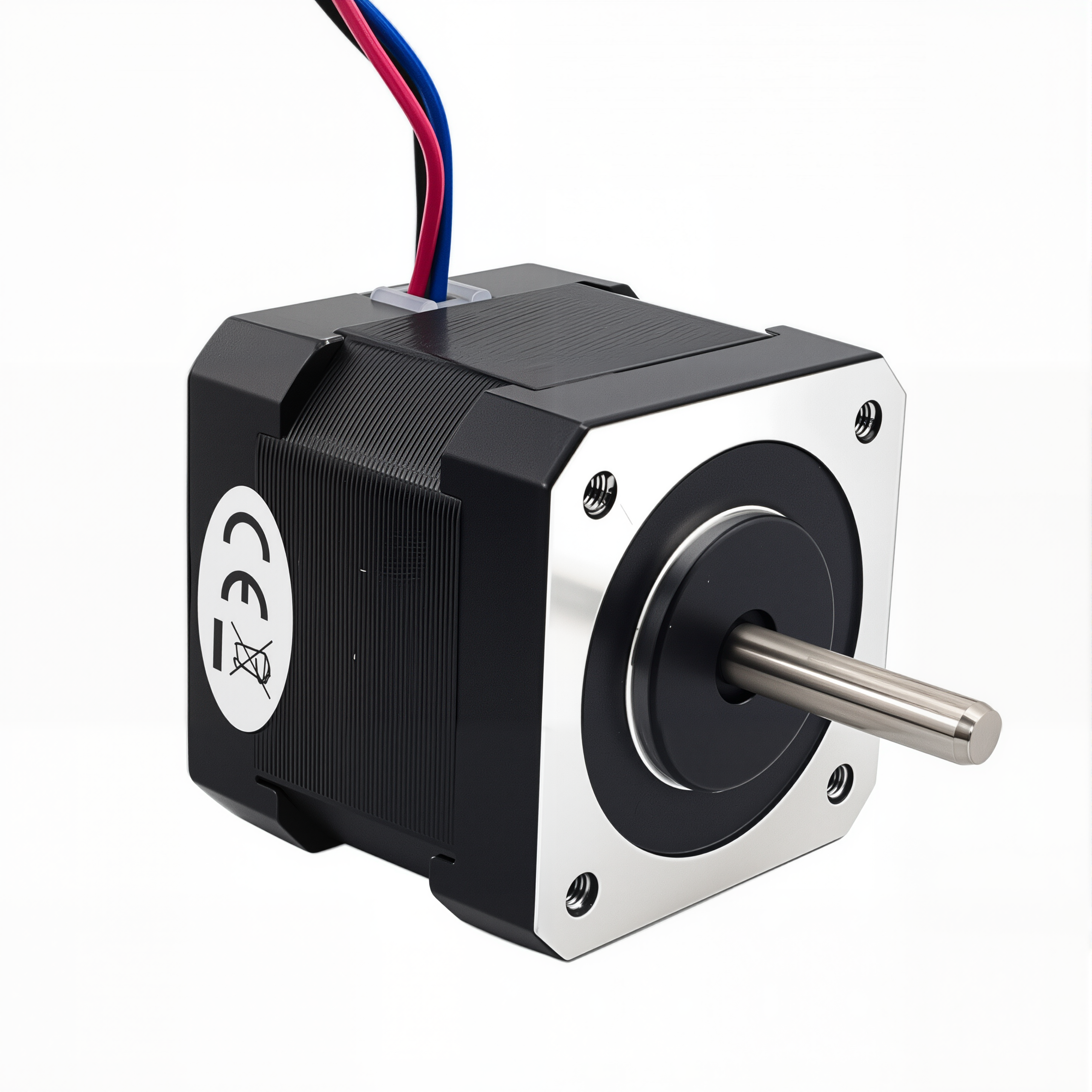 17 Dual Shaft Bipolar Stepper Motor,1.8°Step,45N·cm Torque,2A Current,40mm Body,4_Wire