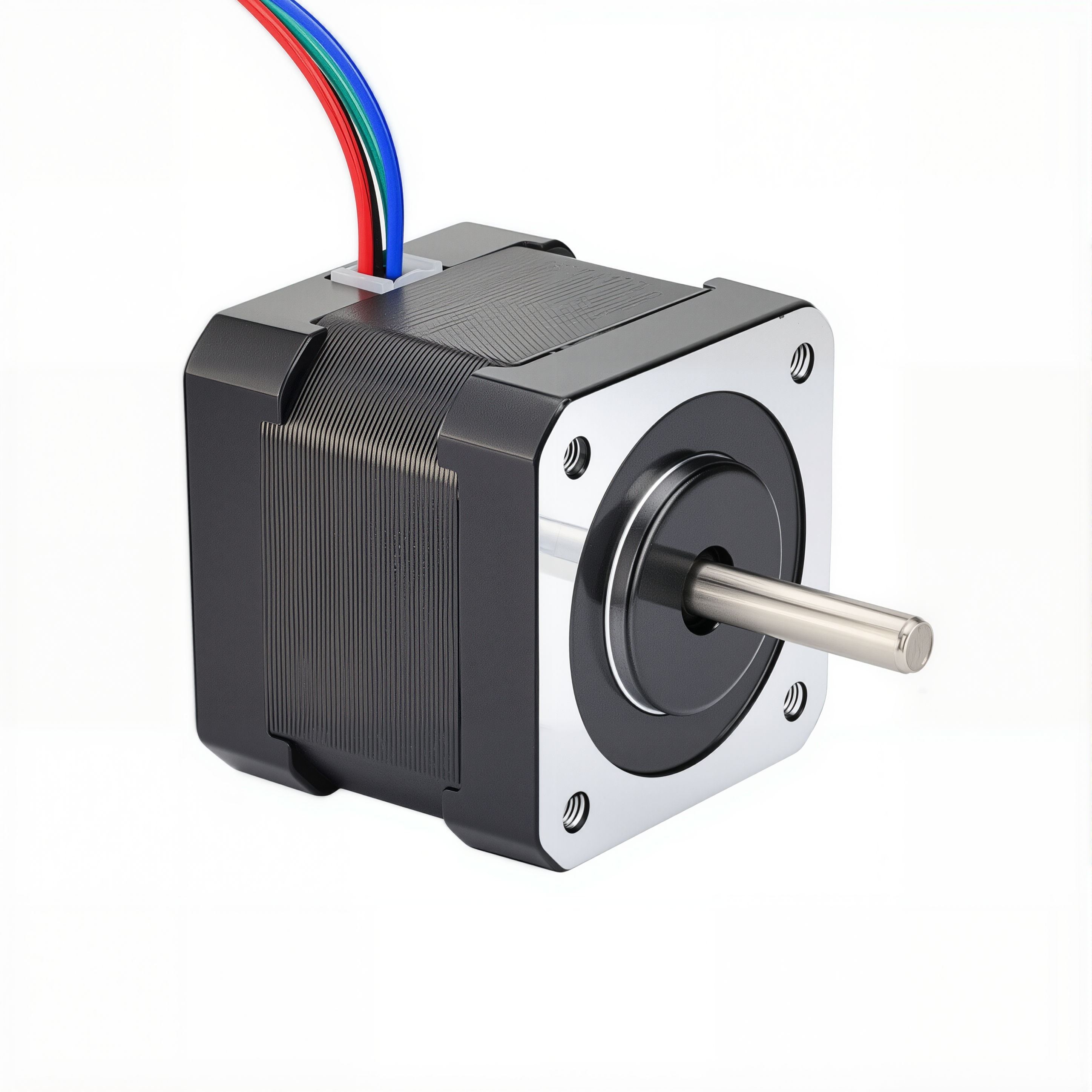 17 Single Shaft Bipolar Stepper Motor,1.8°Step,40N·cm Torque,2A Current,40mm Body,4_Wire