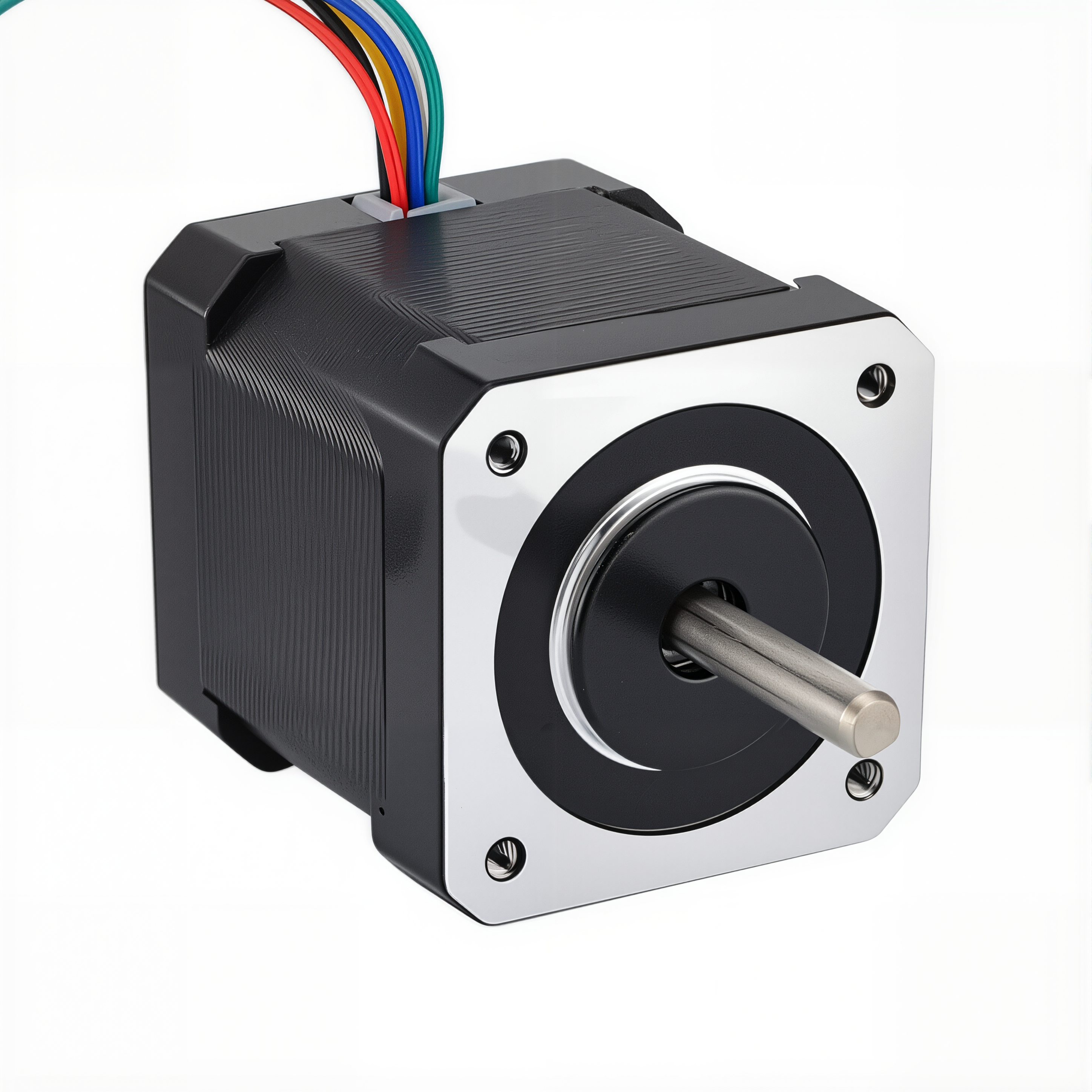 17 Single Shaft Unipolar Stepper Motor,1.8°Step,32N·cm Torque,0.4A Current,48mm Body,6_Wire
