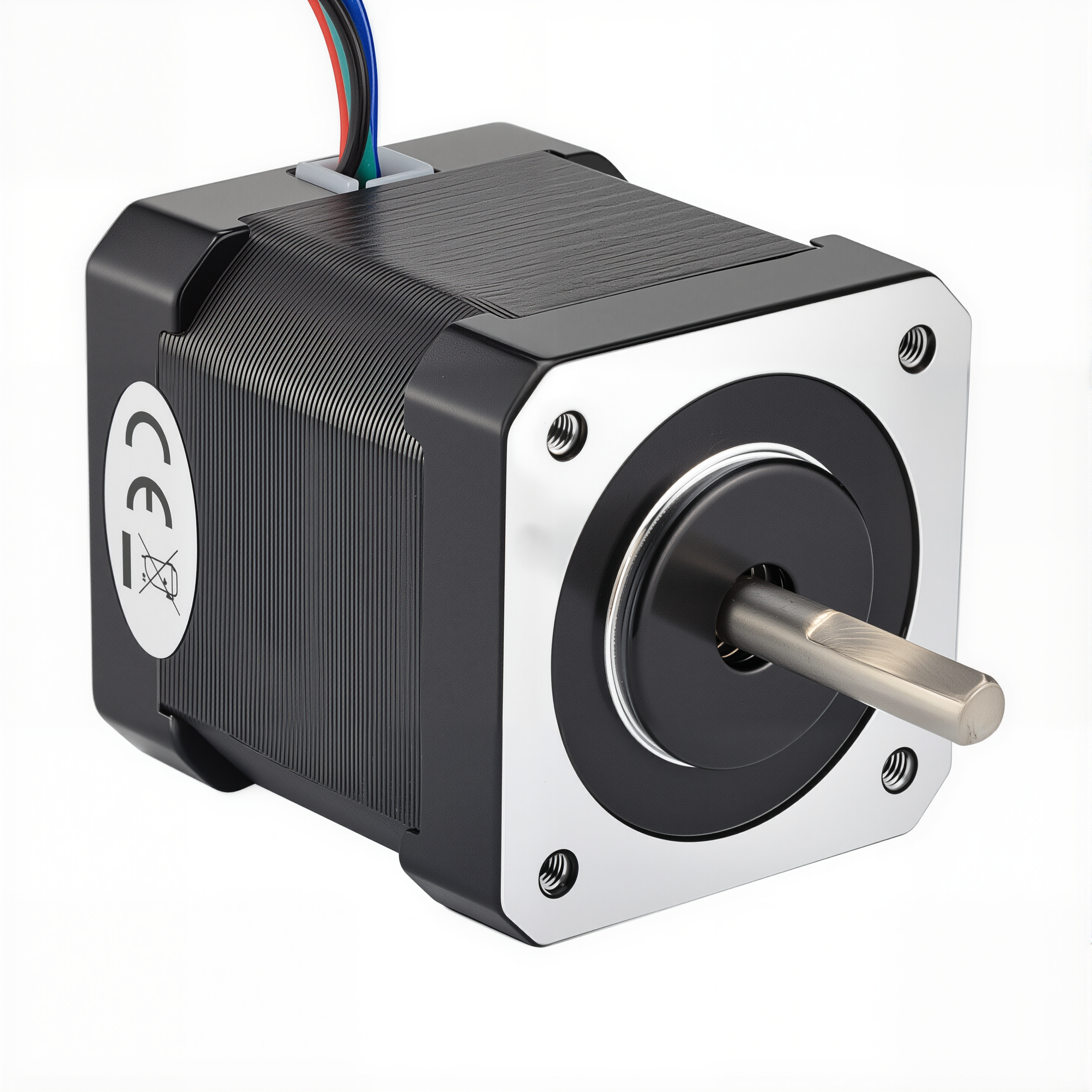 17 Single Shaft Bipolar Stepper Motor,1.8°Step,44N·cm Torque,0.85A Current,48mm Body,4_Wire
