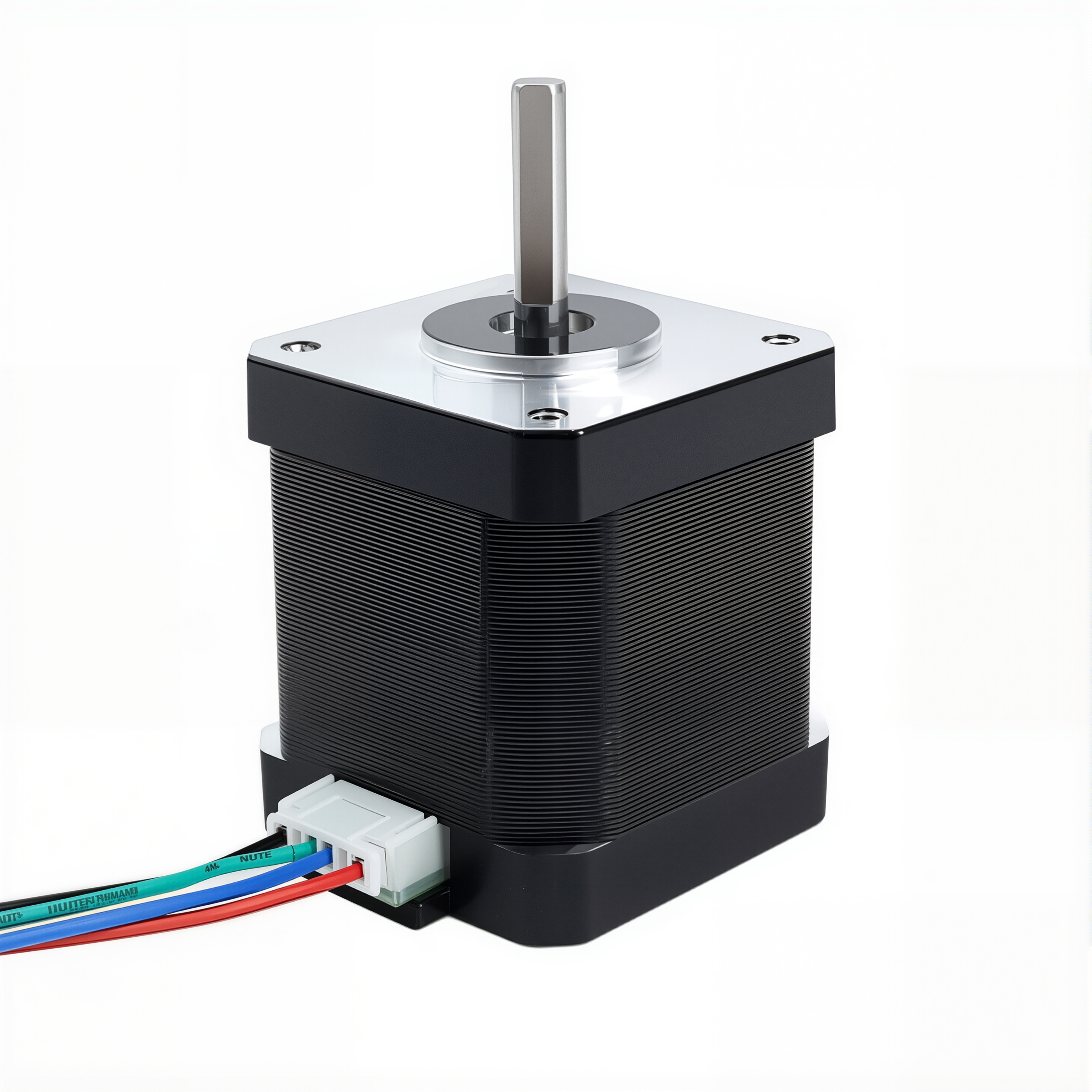 17 Single Shaft Bipolar Stepper Motor,1.8°Step,52N·cm Torque,1.68A Current,48mm Body,4_Wire