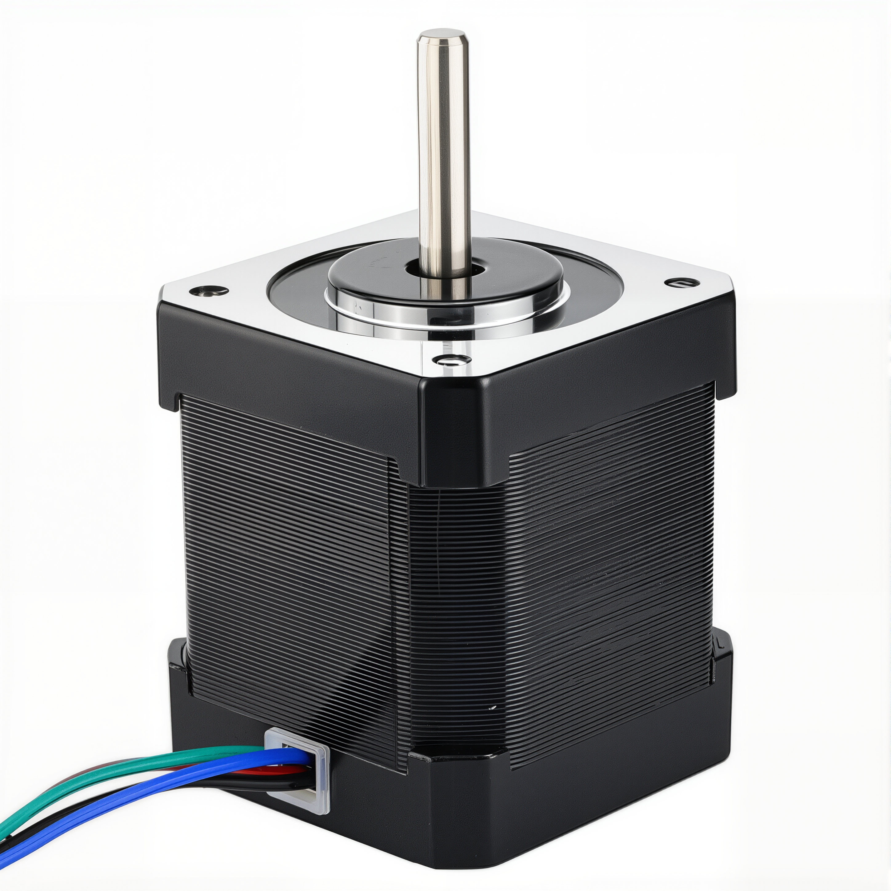 17 Single Shaft Bipolar Stepper Motor,1.8°Step,52N·cm Torque,2A Current,48mm Body,4_Wire