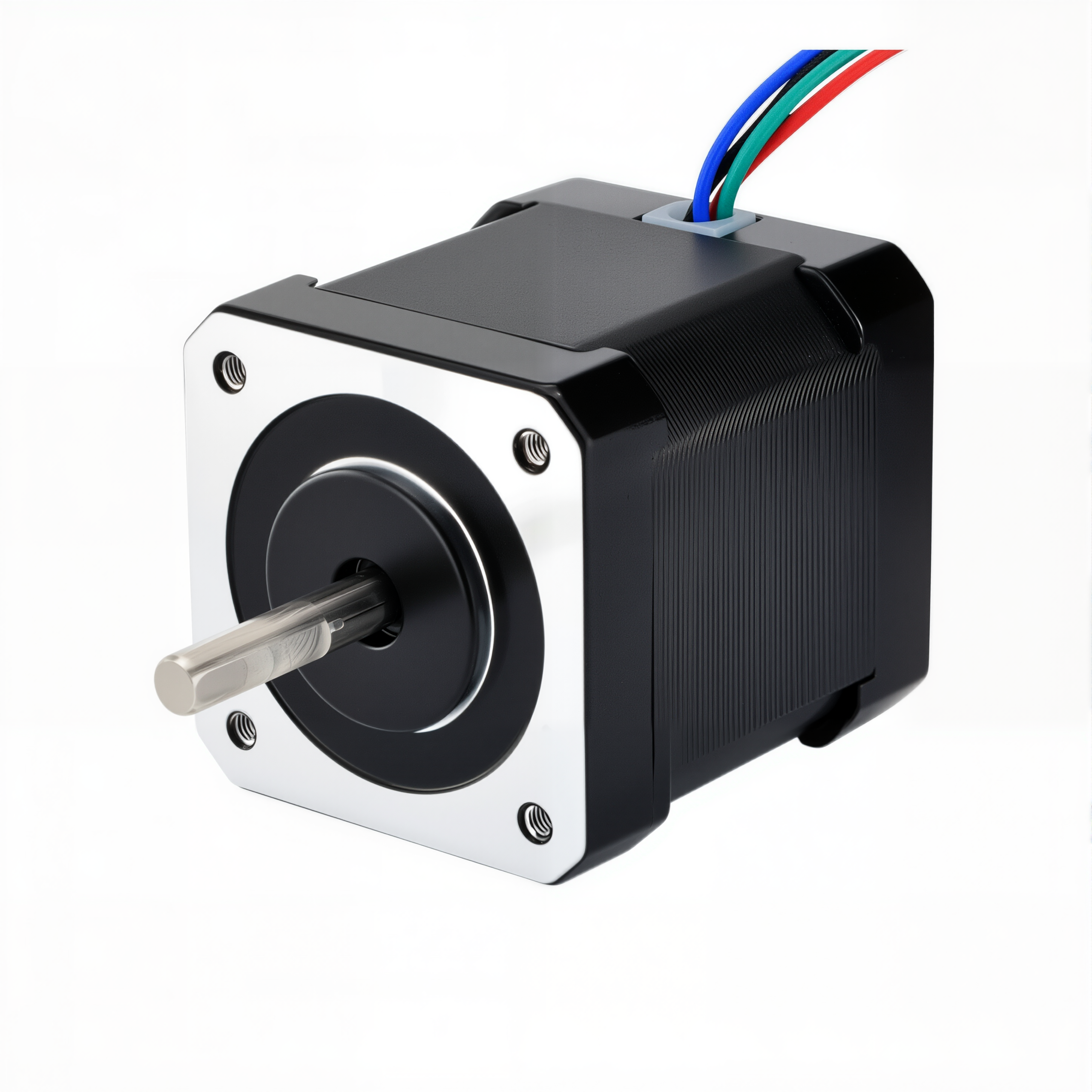 17 Single Shaft Bipolar Stepper Motor,1.8°Step,52N·cm Torque,2A Current,48mm Body,4_Wire