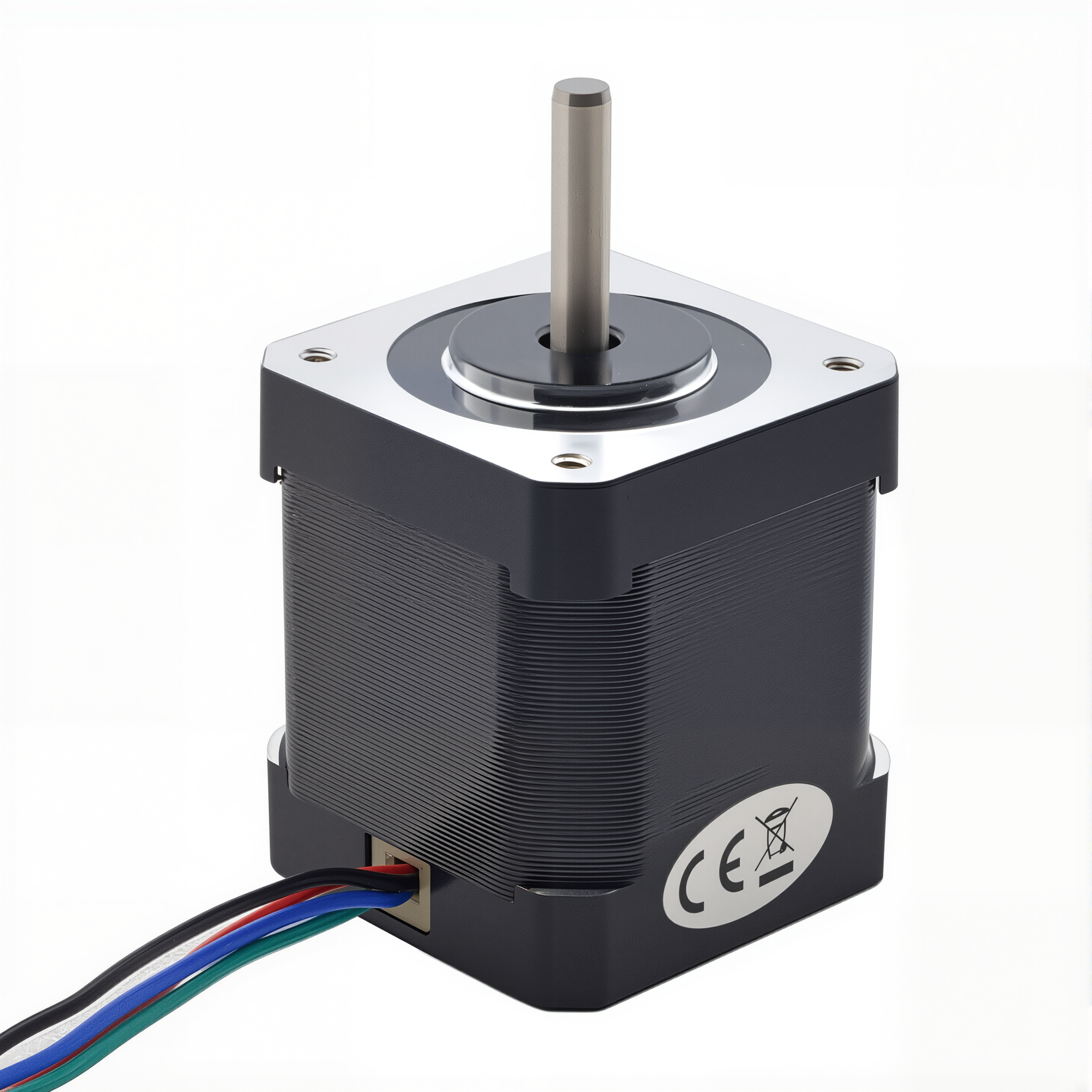 17 Single Shaft Bipolar Stepper Motor,1.8°Step,59N·cm Torque,2A Current,48mm Body,4_Wire
