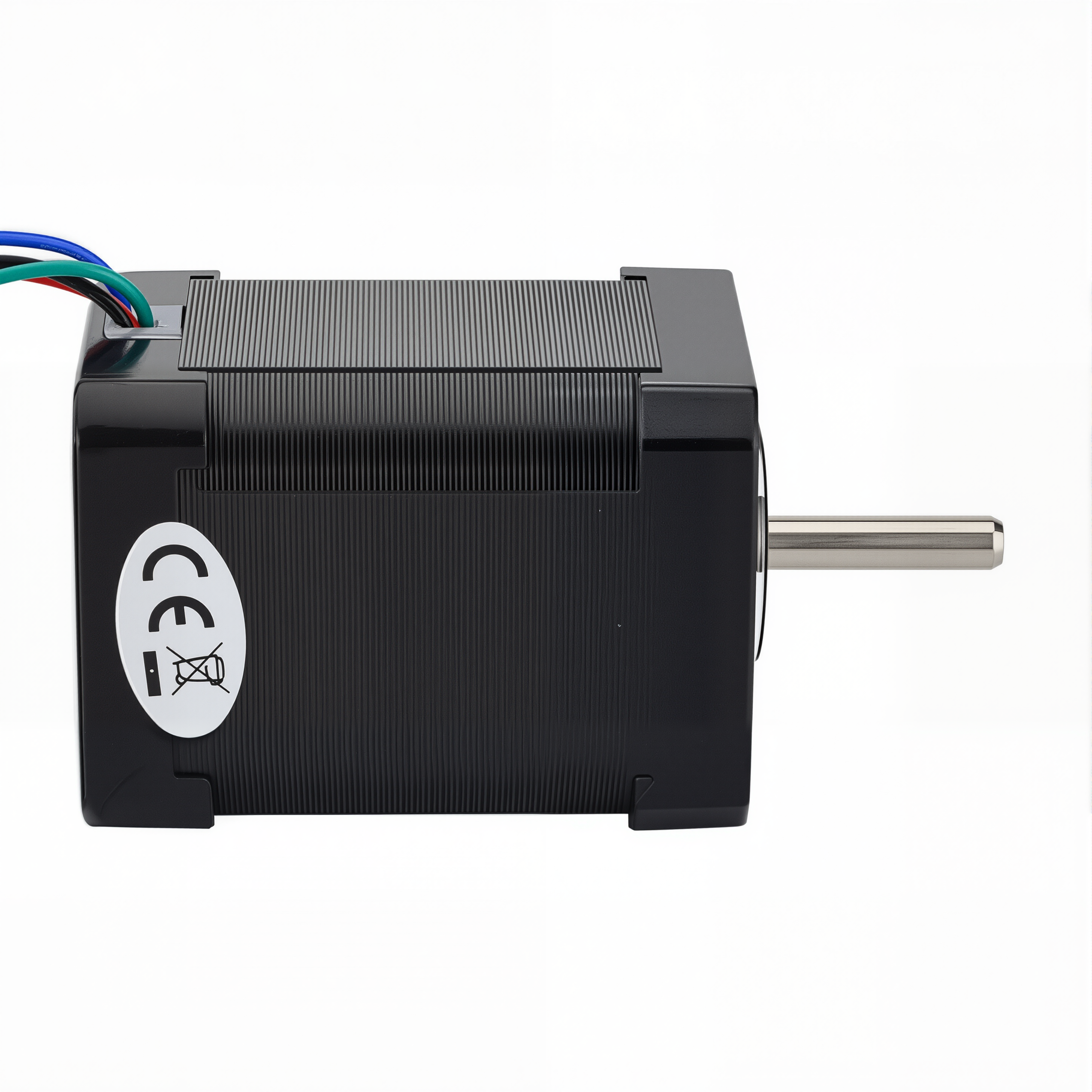 17 Single Shaft Bipolar Stepper Motor,1.8°Step,60N·cm Torque,0.64A Current,60mm Body,4_Wire