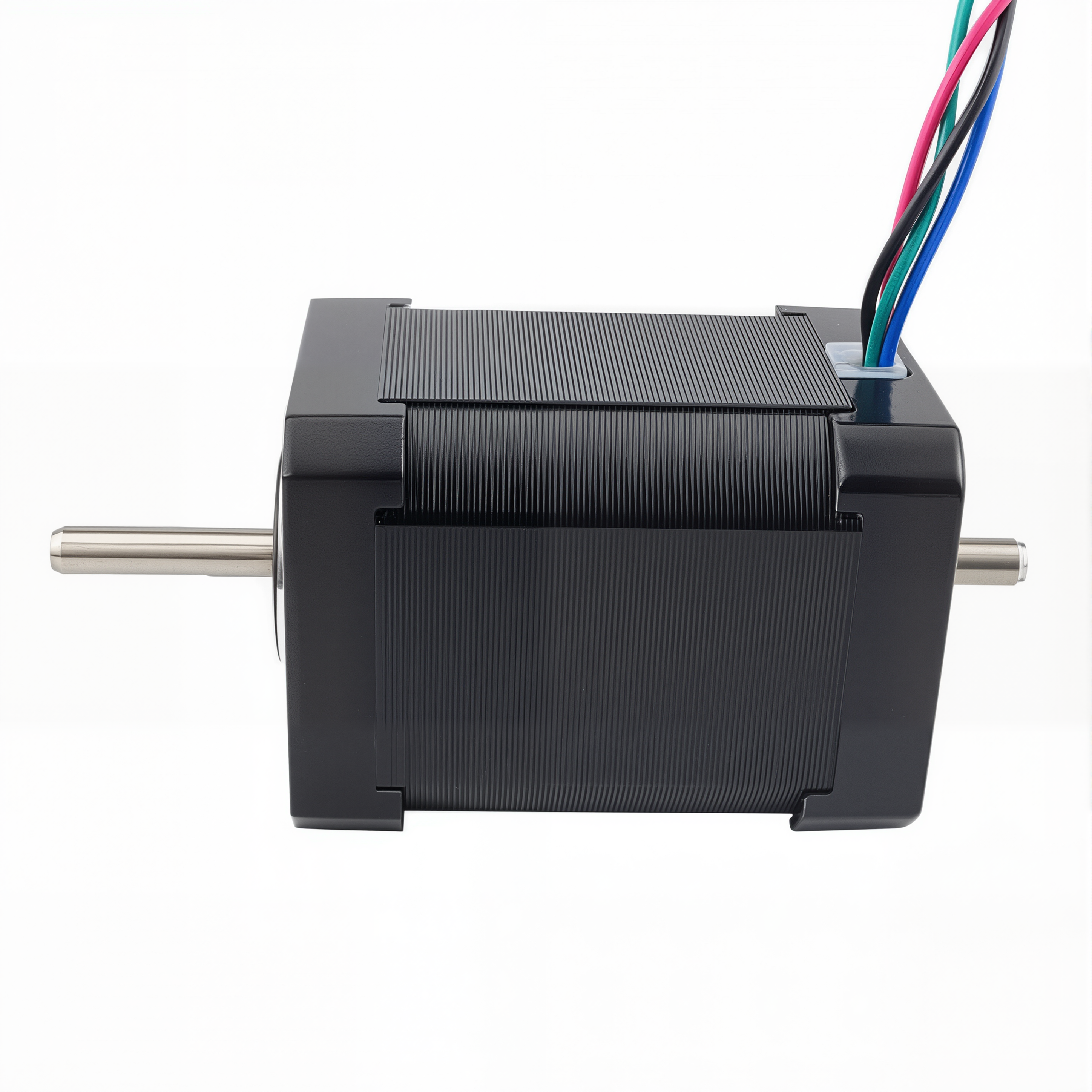 17 Dual Shaft Bipolar Stepper Motor,1.8°Step,65N·cm Torque,2.1A Current,60mm Body,4_Wire