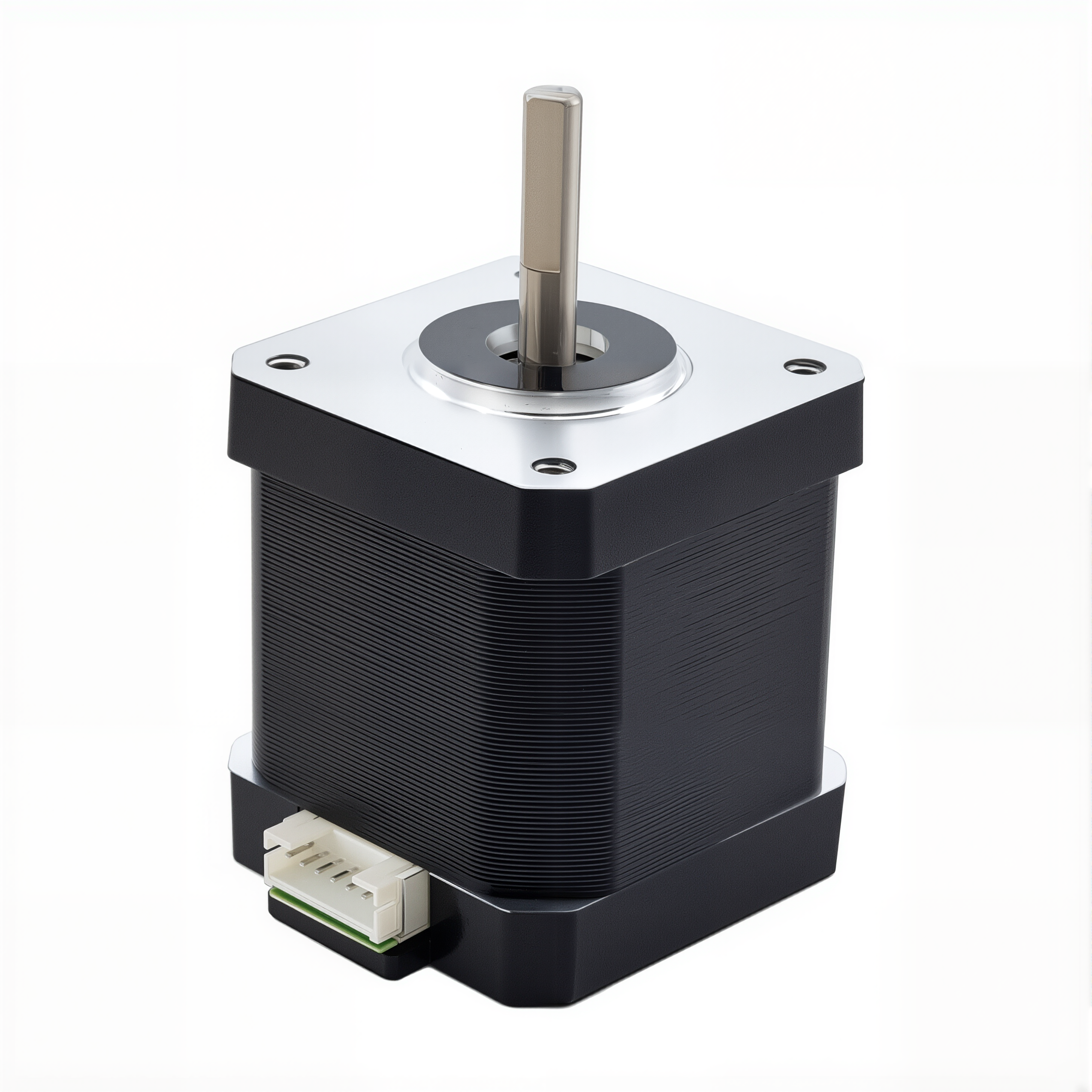 17 Single Shaft Bipolar Stepper Motor,1.8°Step,52N·cm Torque,2A Current,48mm Body,4_Wire