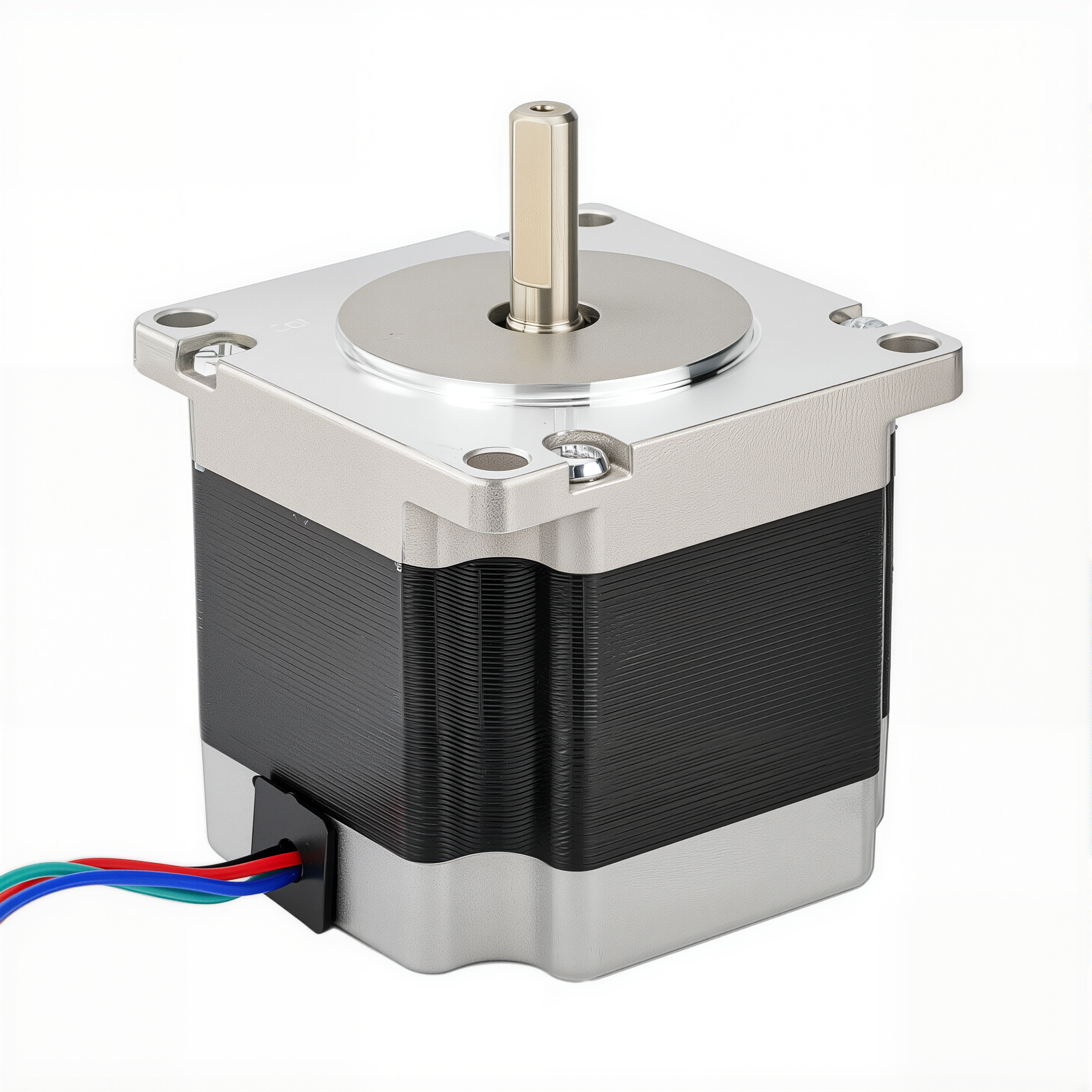 23 Single Shaft Bipolar Stepper Motor,0.9°Step,126N·cm Torque,2.8A Current,56mm Body,4_Wire