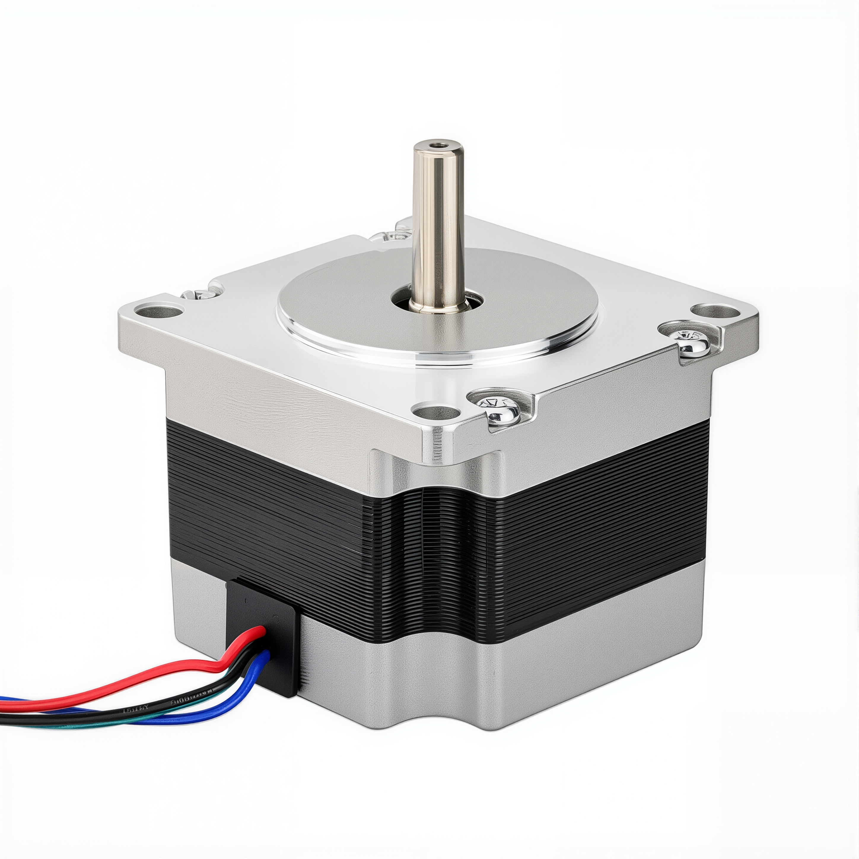 23 Single Shaft Bipolar Stepper Motor,1.8°Step,60N·cm Torque,0.88A Current,42mm Body,4_Wire