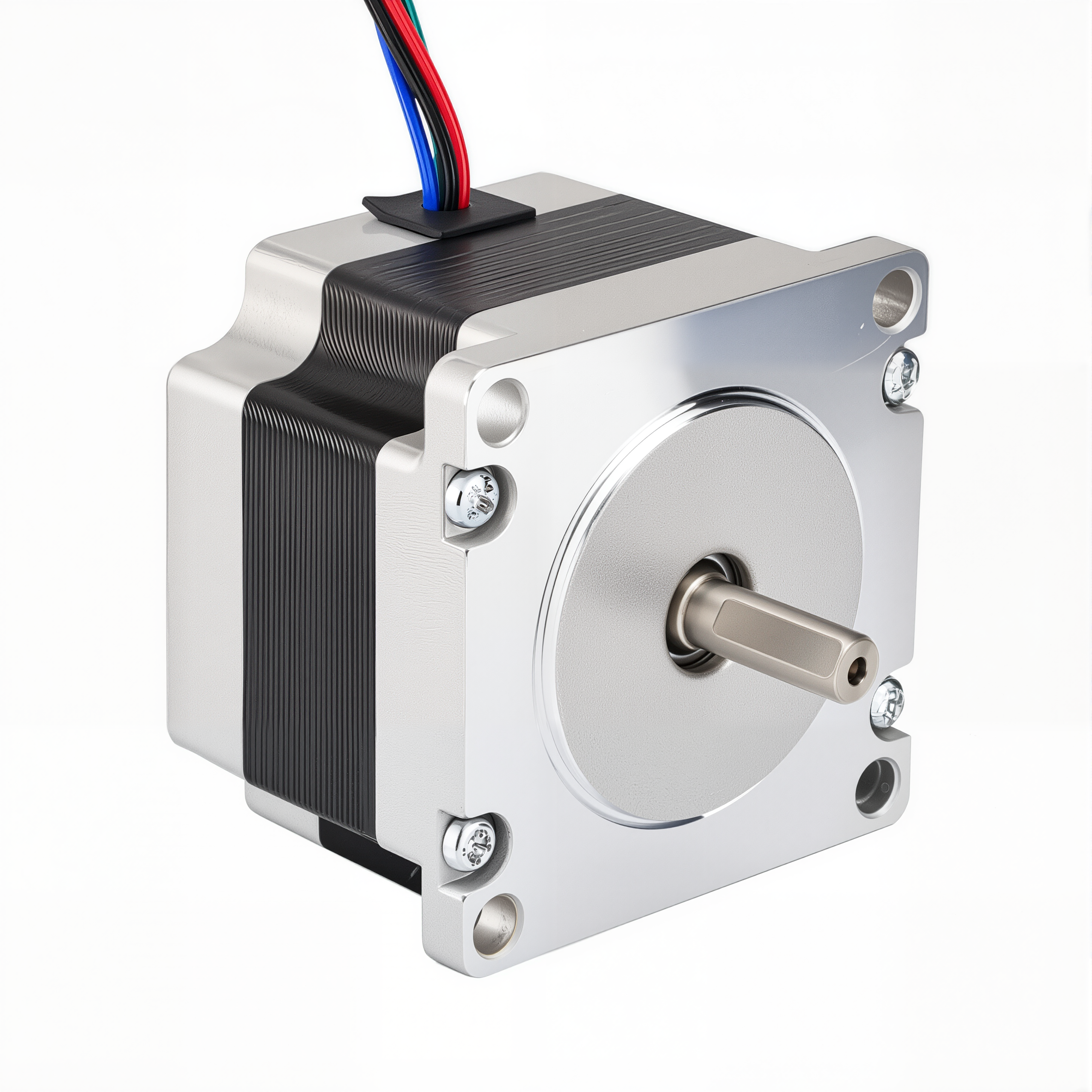 23 Single Shaft Bipolar Stepper Motor,1.8°Step,55N·cm Torque,2.8A Current,41mm Body,4_Wire