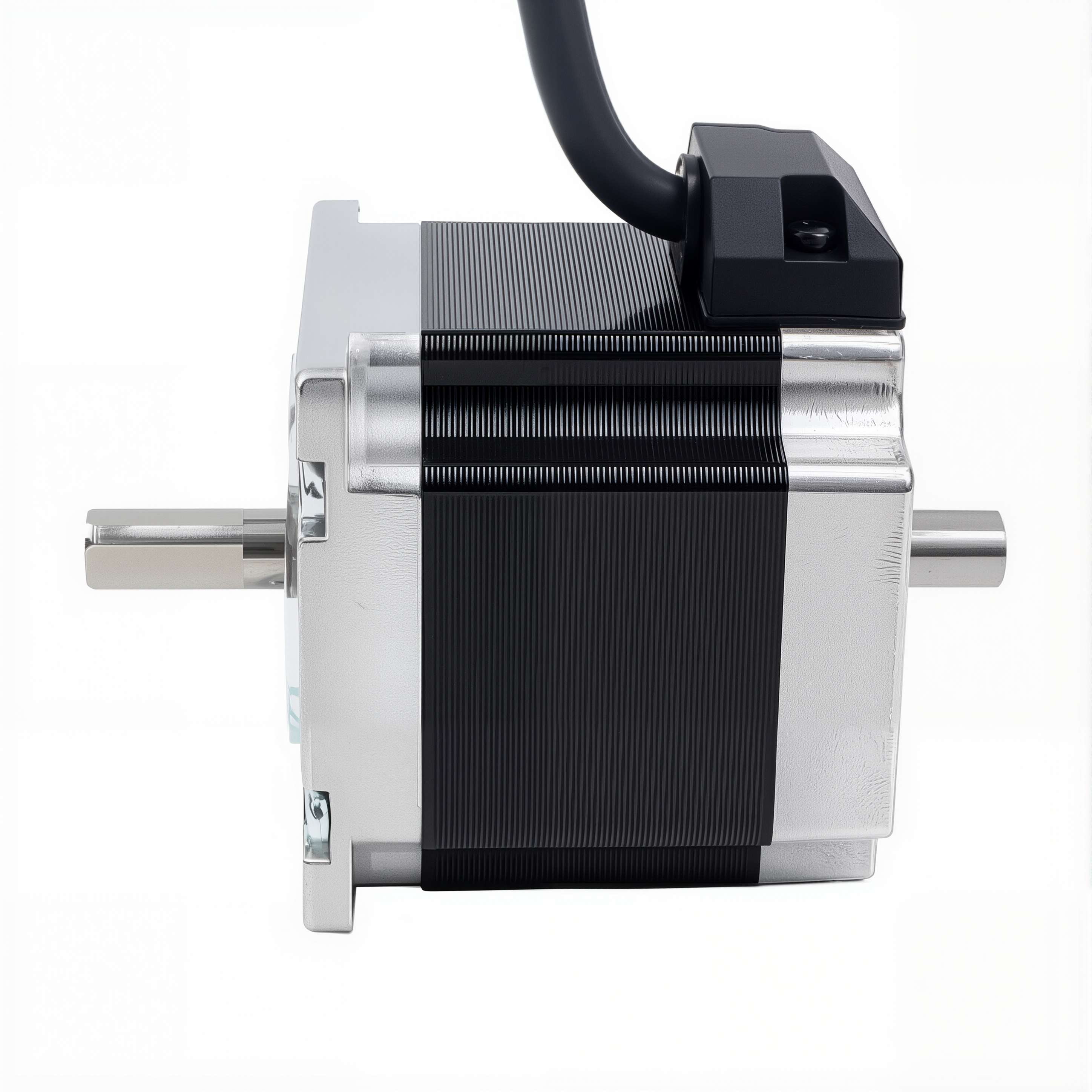 23 Dual Shaft Bipolar Stepper Motor,1.8°Step,126N·cm Torque,2.8A Current,56mm Body,4_Wire