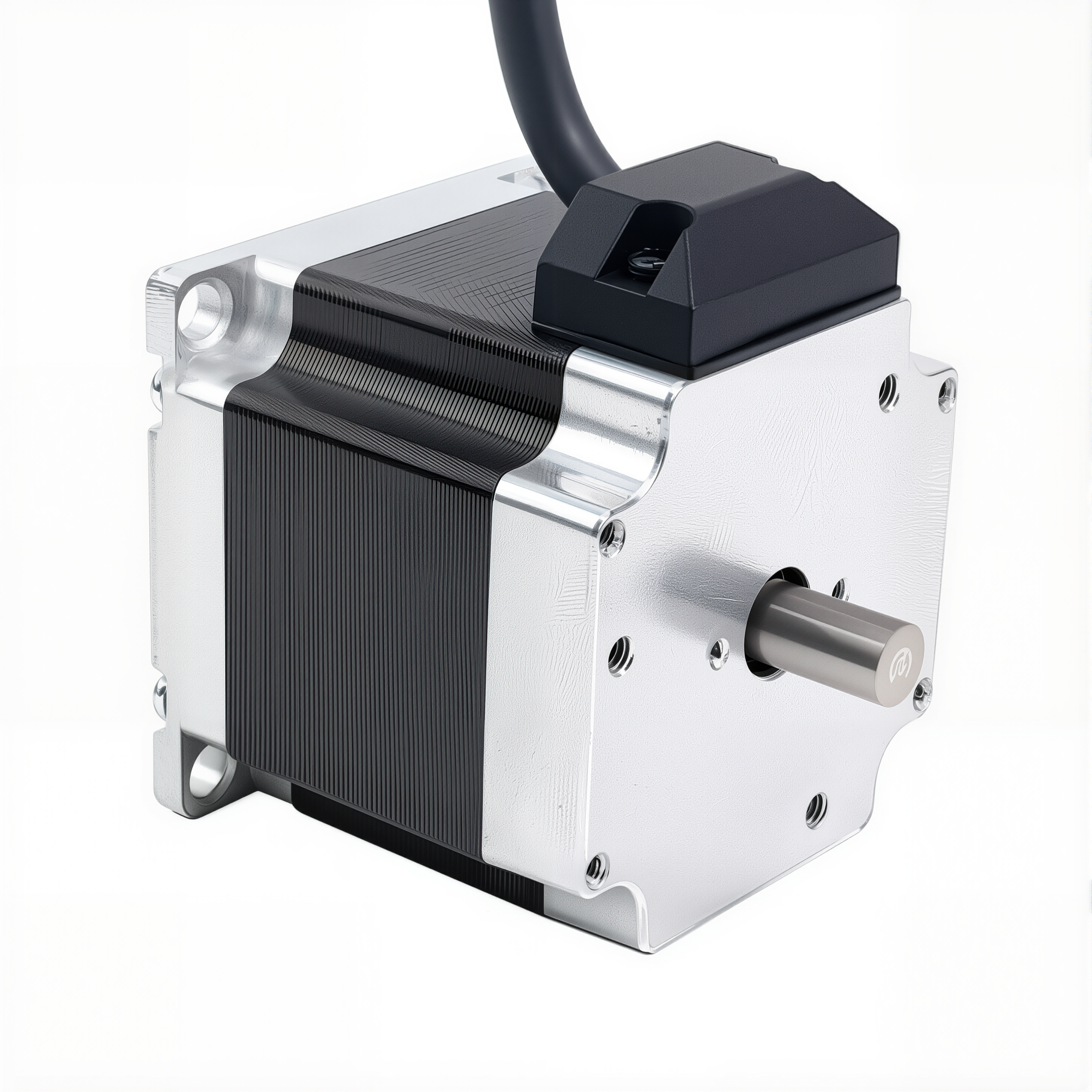 23 Dual Shaft Bipolar Stepper Motor,1.8°Step,126N·cm Torque,2.8A Current,56mm Body,4_Wire