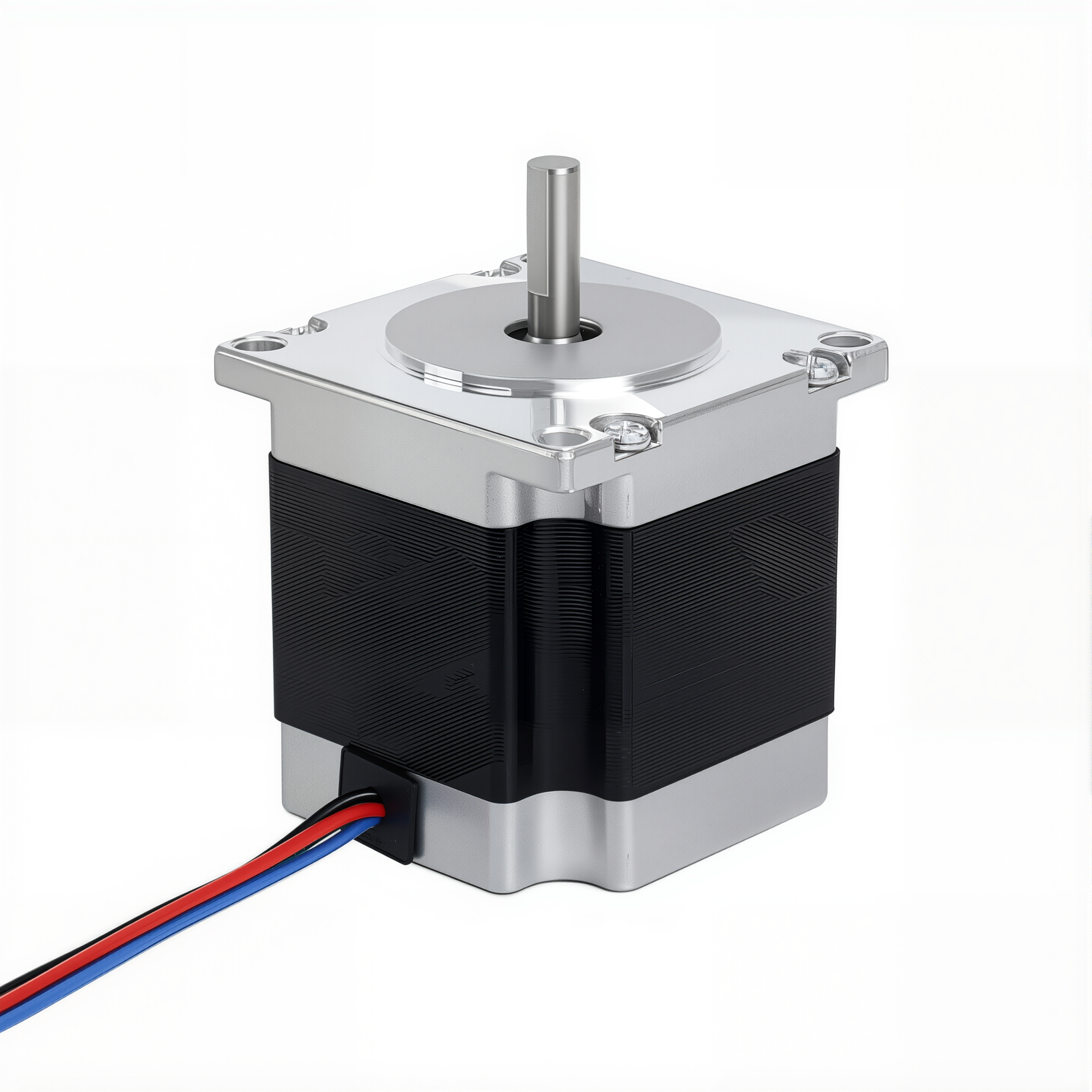 23 Single Shaft Bipolar Stepper Motor,1.8°Step,126N·cm Torque,2.8A Current,56mm Body,4_Wire