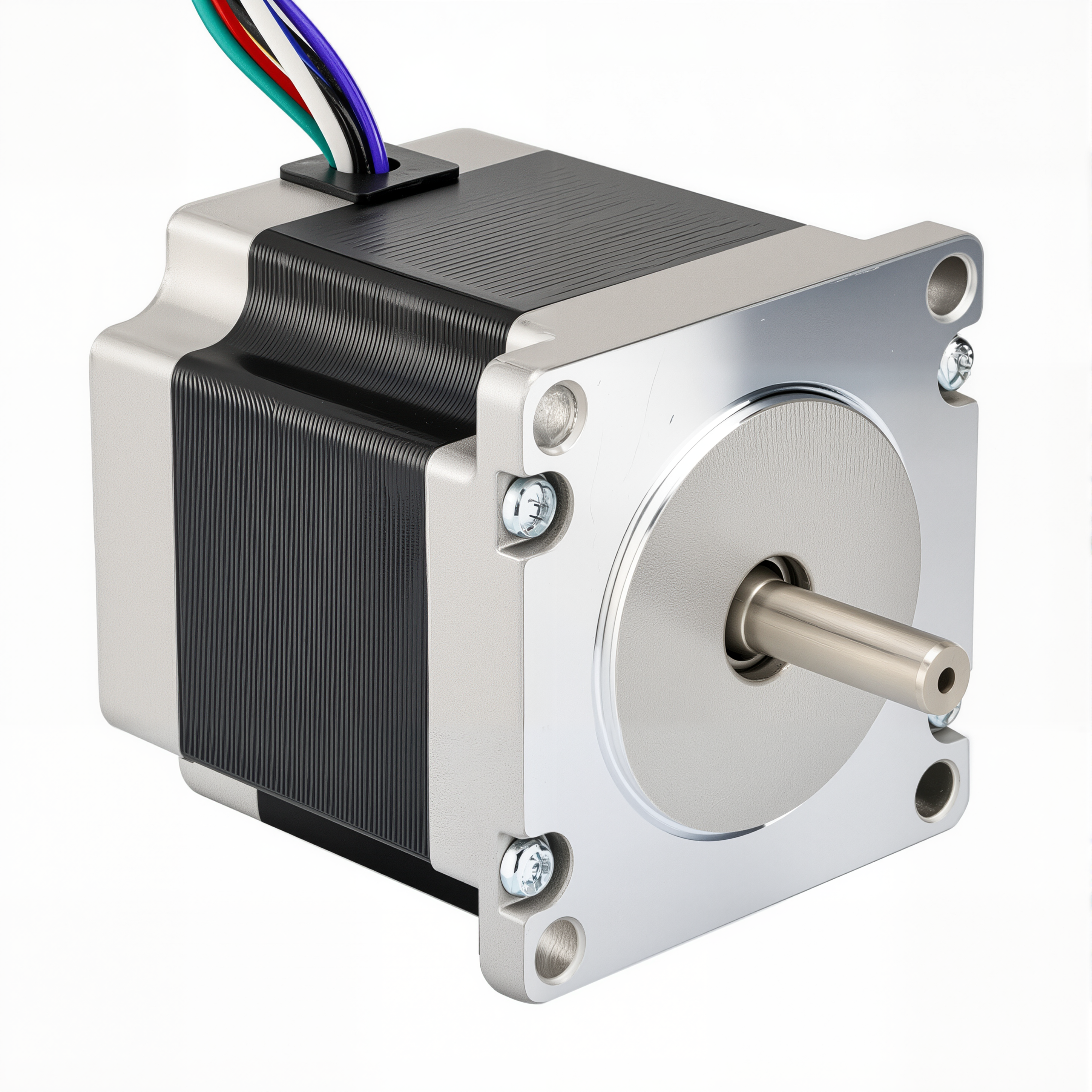 23 Dual Shaft Bipolar/Unipolar Stepper Motor,1.8°Step,126N·cm Torque,4.24A Current,56mm Body,8_Wire