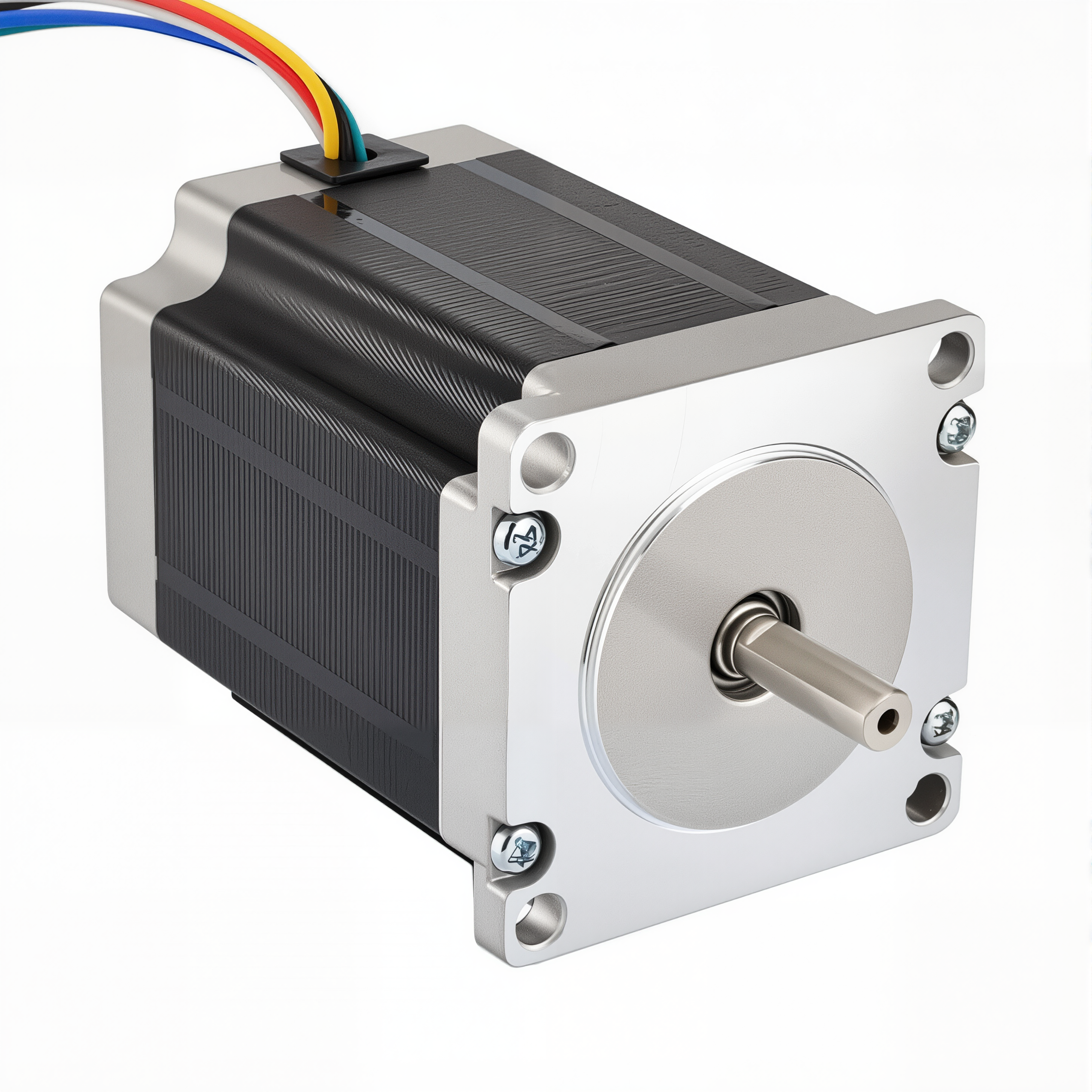 23 Single Shaft Unipolar Stepper Motor,1.8°Step,135N·cm Torque,1A Current,77mm Body,6_Wire