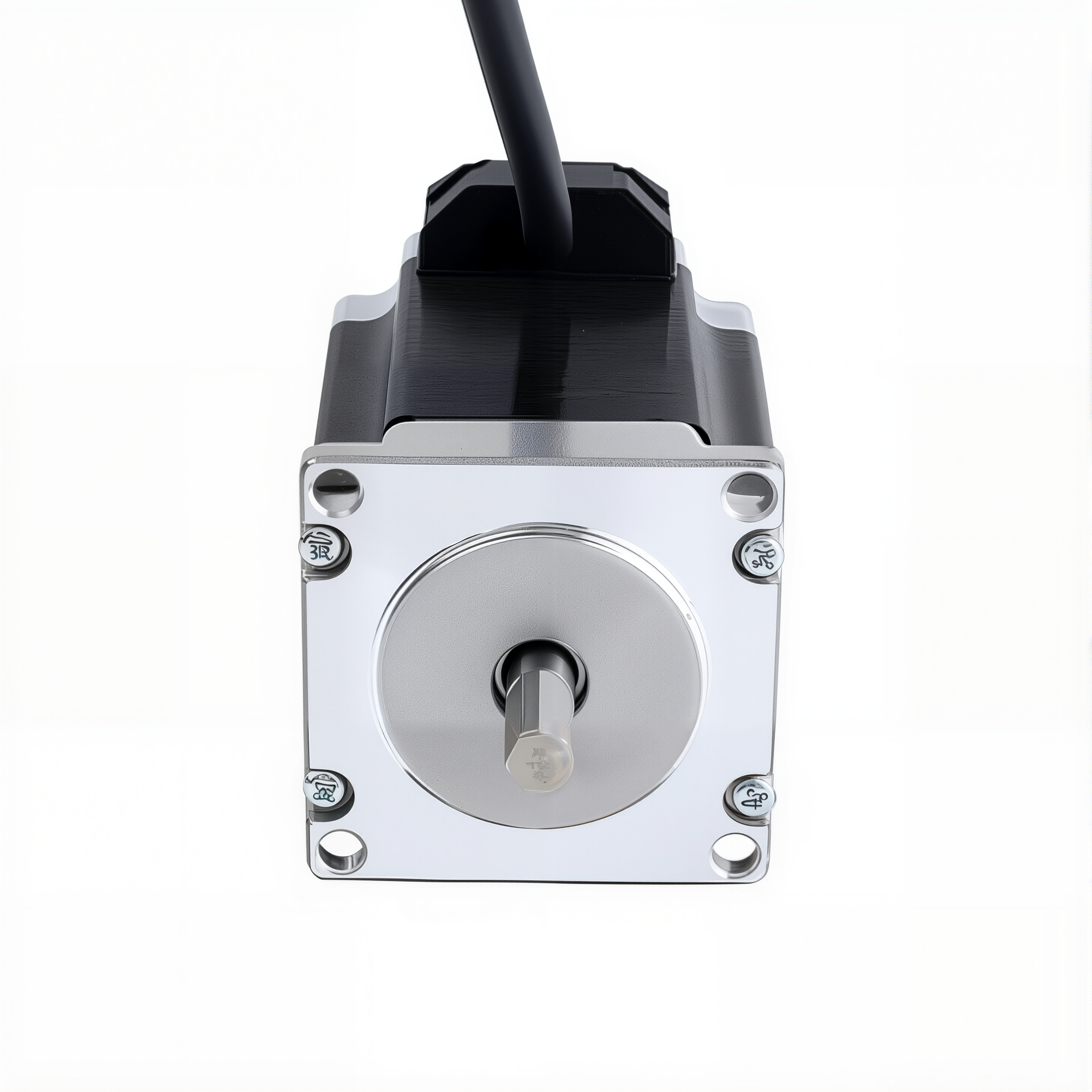 23 Dual Shaft Bipolar Stepper Motor,1.8°Step,189N·cm Torque,2.8A Current,76mm Body,4_Wire