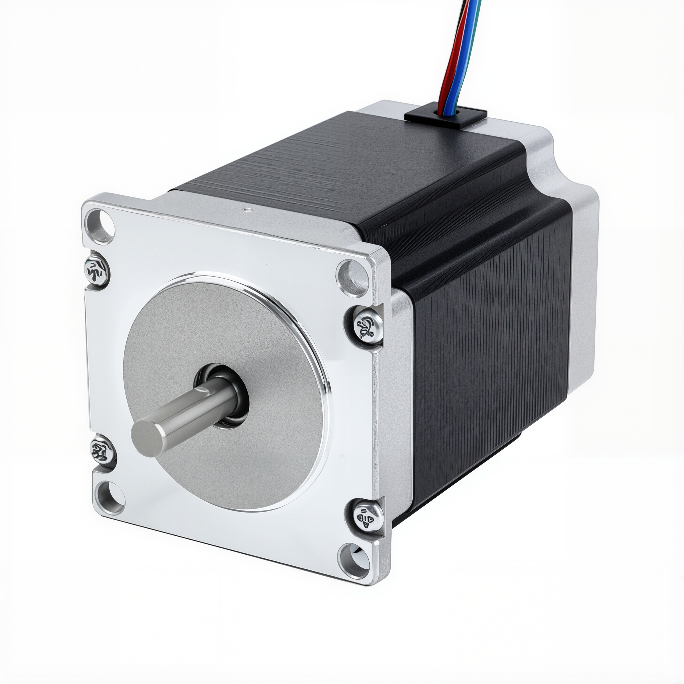 23 Single Shaft Bipolar Stepper Motor,1.8°Step,189N·cm Torque,3A Current,76mm Body,4_Wire