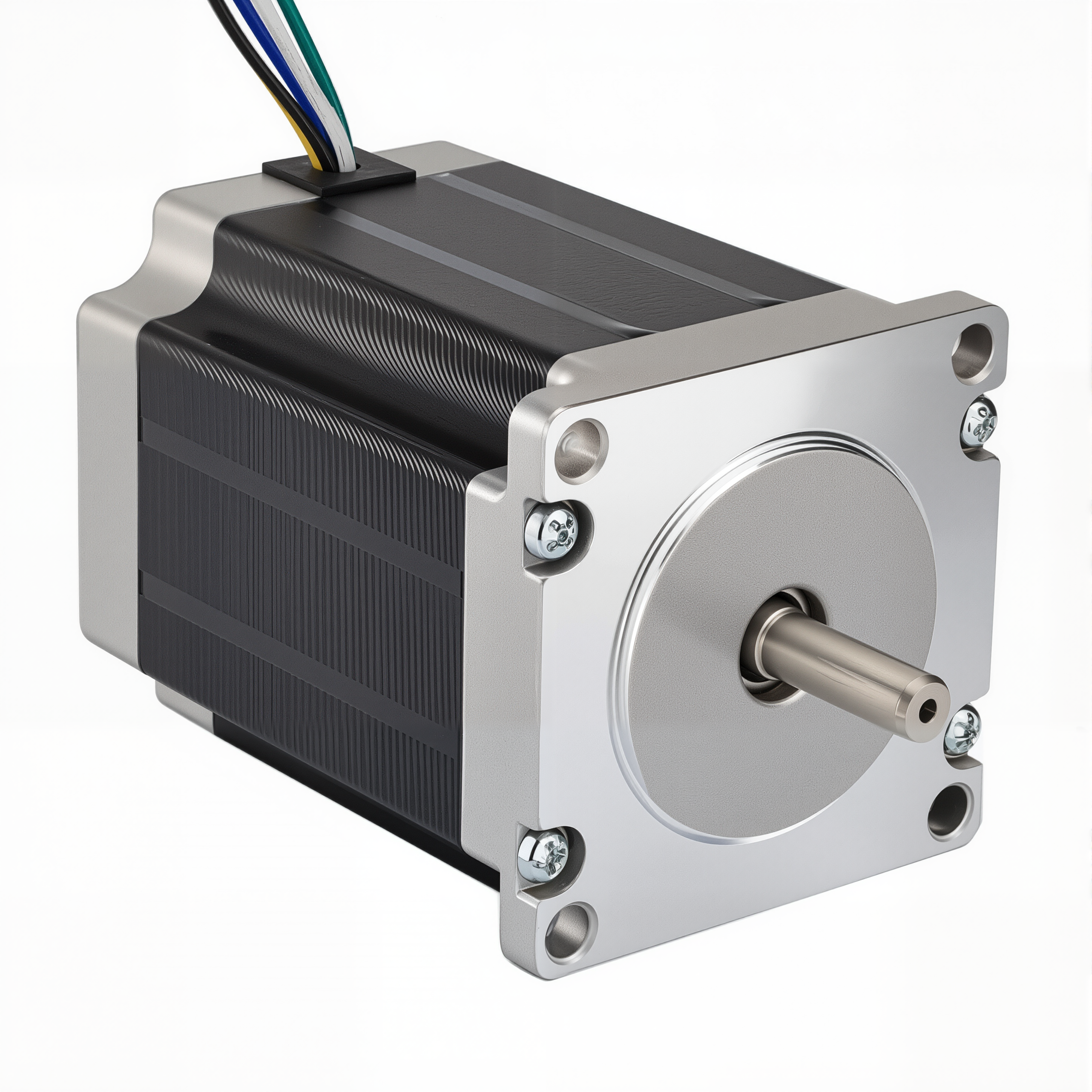 23 Dual Shaft Unipolar Stepper Motor,1.8°Step,135N·cm Torque,3A Current,76mm Body,6_Wire
