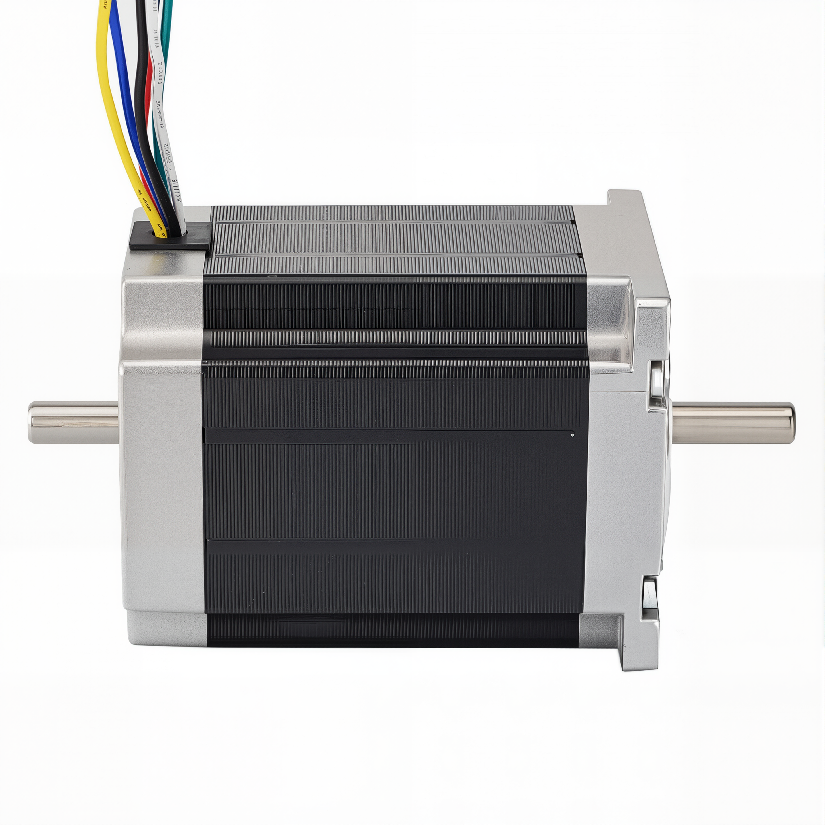 23 Dual Shaft Unipolar Stepper Motor,1.8°Step,135N·cm Torque,3A Current,76mm Body,6_Wire