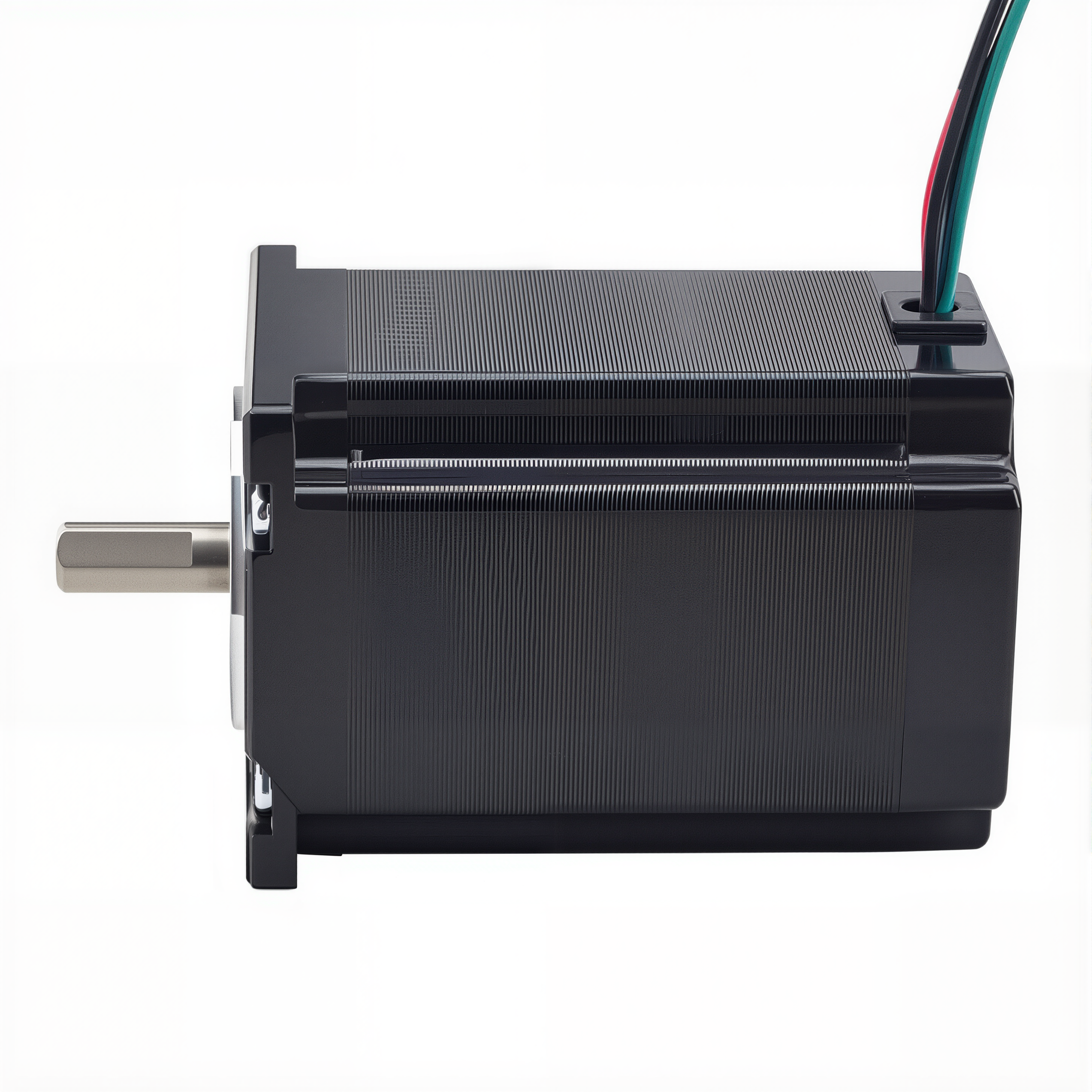 23 Single Shaft Bipolar Stepper Motor,1.8°Step,220N·cm Torque,4A Current,82mm Body,4_Wire