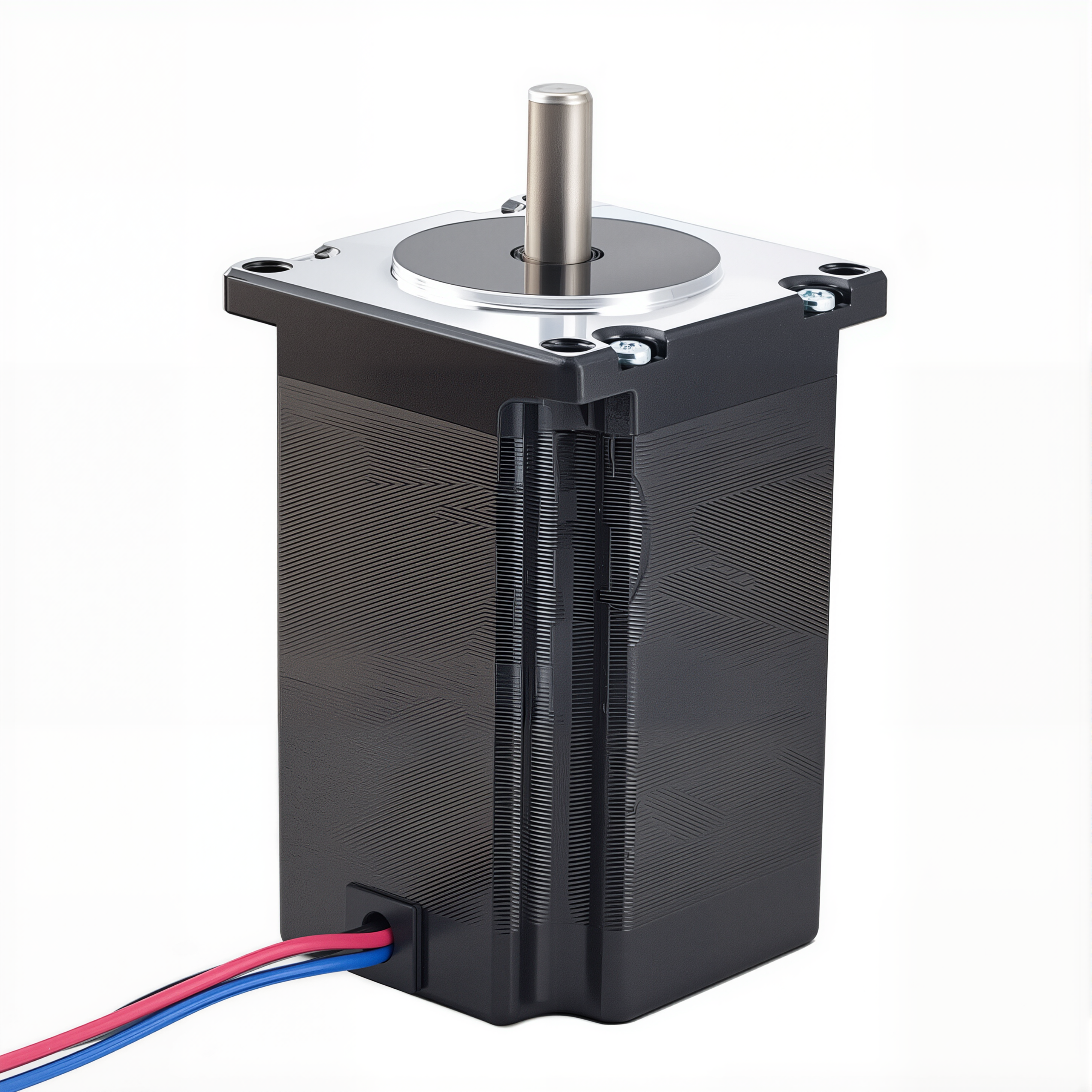 23 Single Shaft Bipolar Stepper Motor,1.8°Step,220N·cm Torque,4A Current,82mm Body,4_Wire