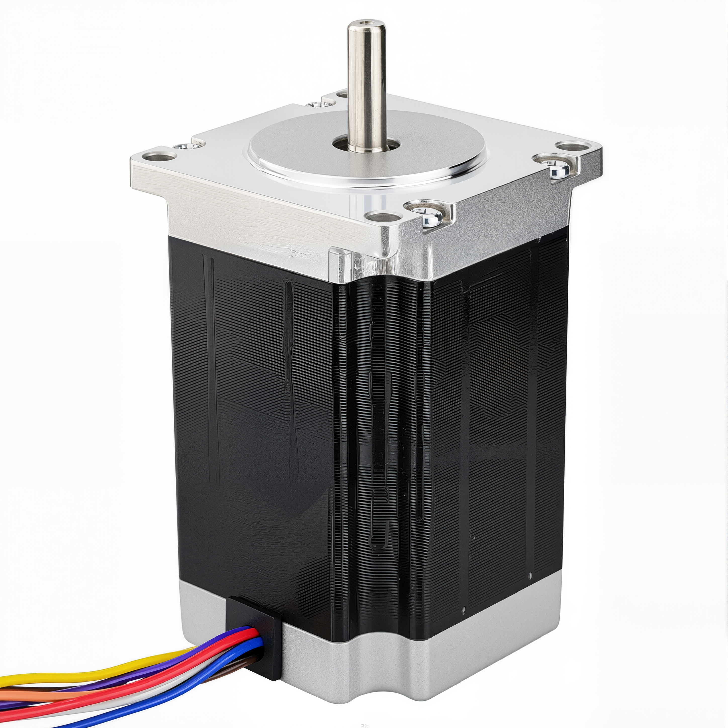 23 Single Shaft Bipolar/Unipolar Stepper Motor,1.8°Step,283N·cm Torque,5.66A Current,84mm Body,8_Wire