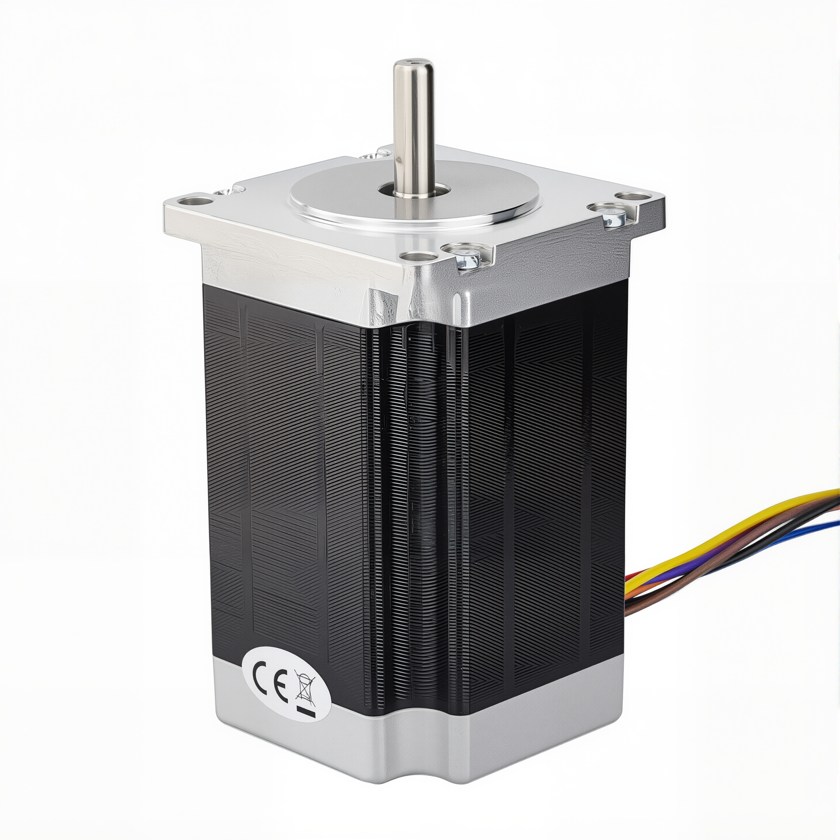 23 Single Shaft Bipolar/Unipolar Stepper Motor,1.8°Step,283N·cm Torque,5.66A Current,84mm Body,8_Wire