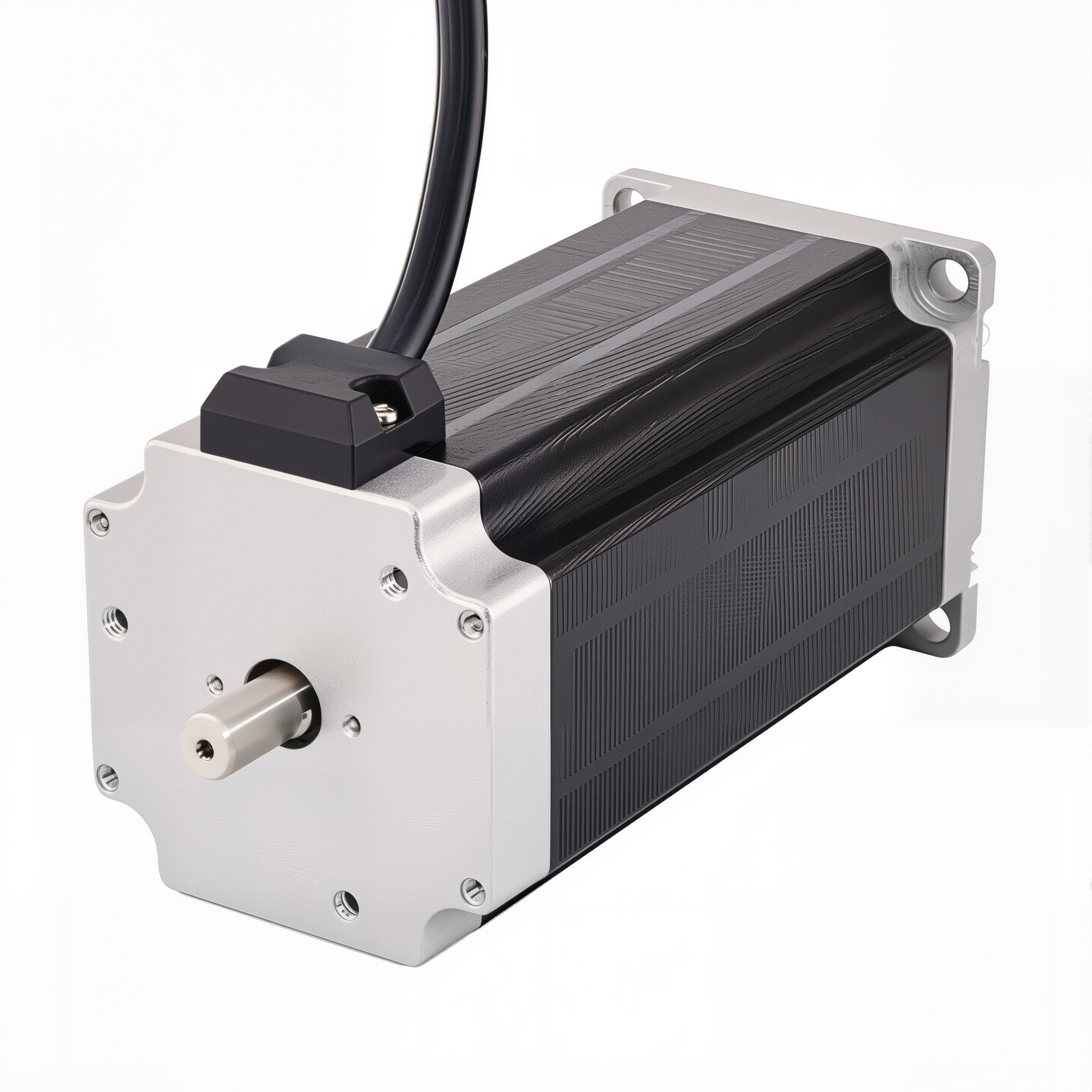 23 Dual Shaft Bipolar Stepper Motor,1.8°Step,280N·cm Torque,4.2A Current,113mm Body,4_Wire