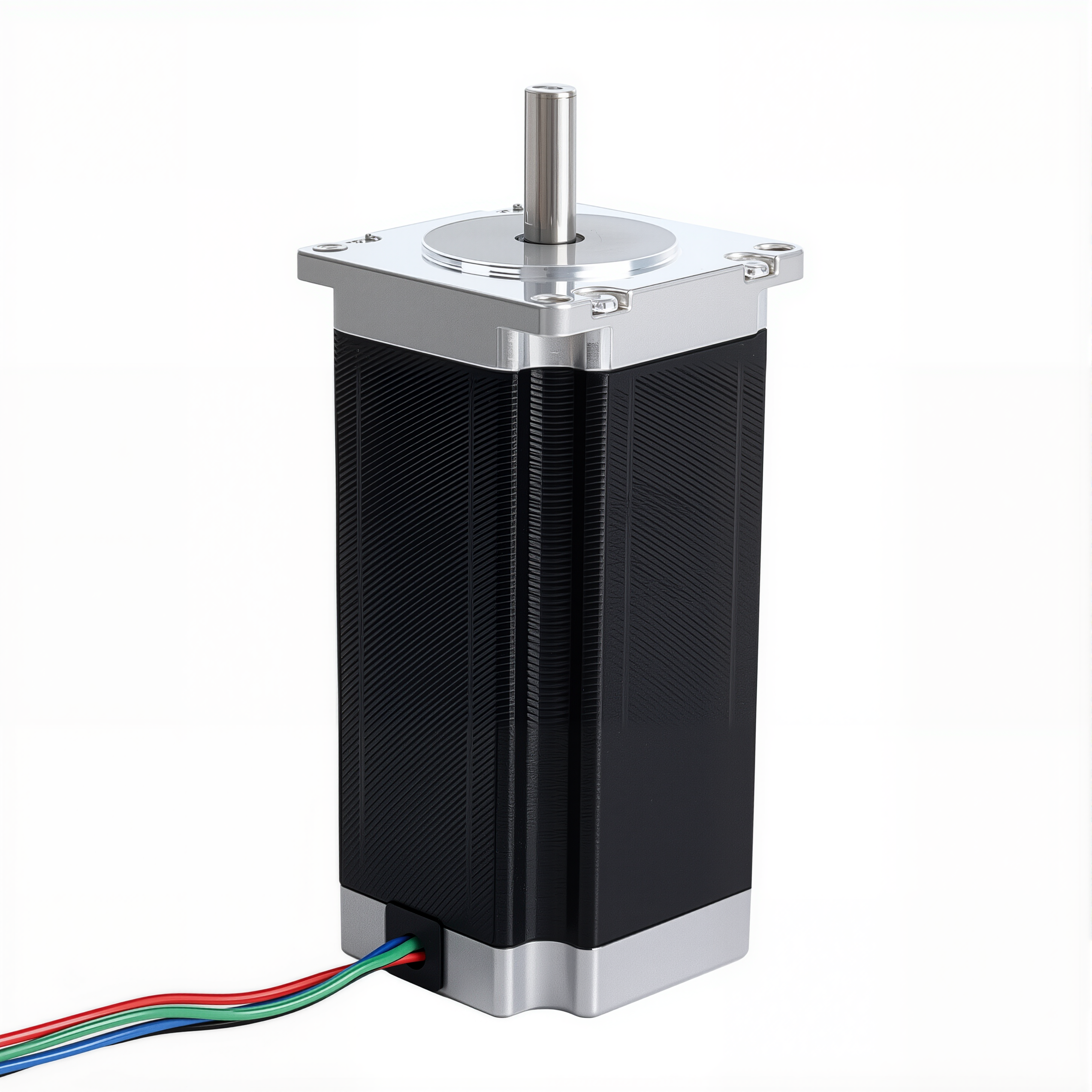 23 Single Shaft Bipolar Stepper Motor,1.8°Step,300N·cm Torque,4.2A Current,113mm Body,4_Wire