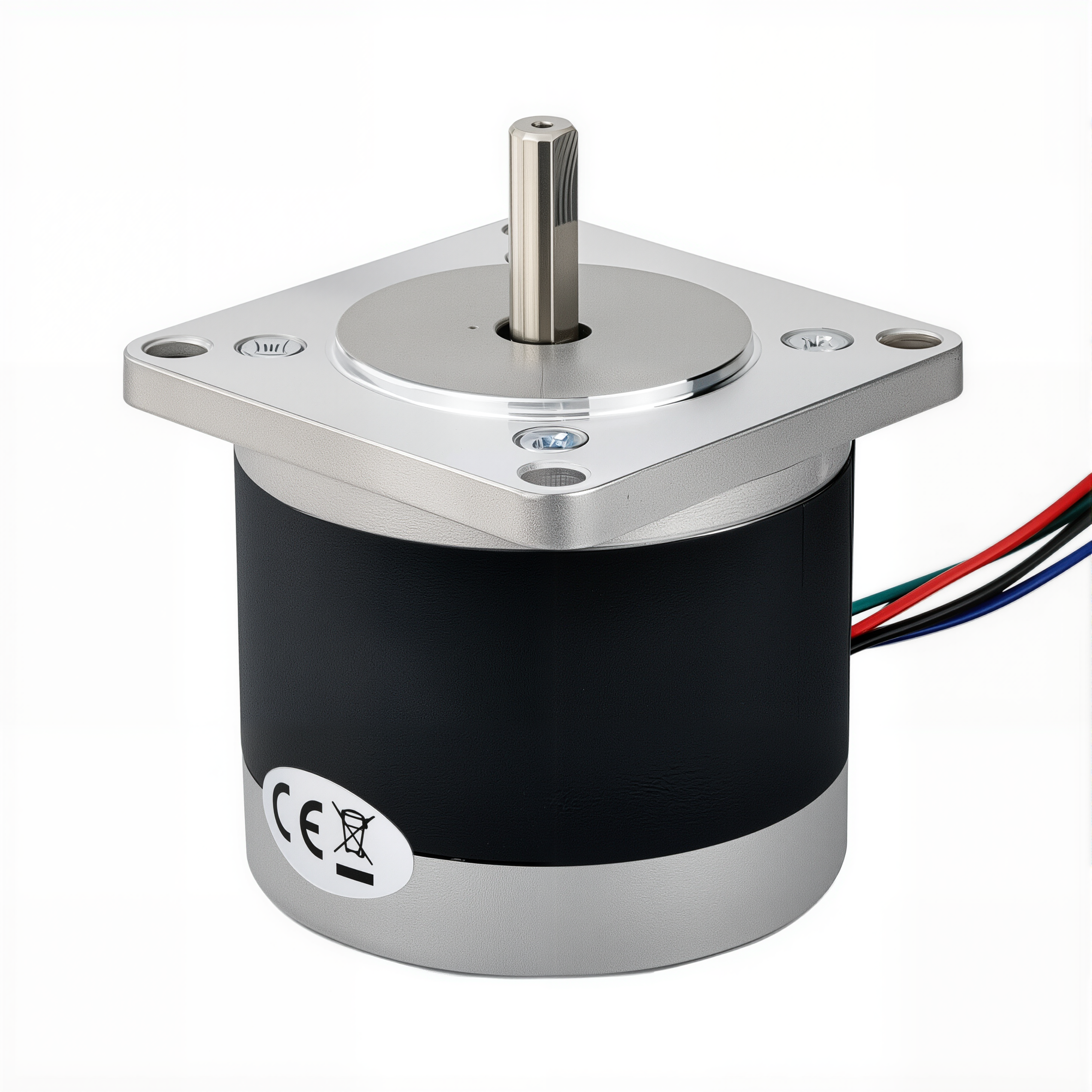 23 Single Shaft Bipolar Stepper Motor,1.8°Step,70N·cm Torque,2.8A Current,52mm Body,4_Wire
