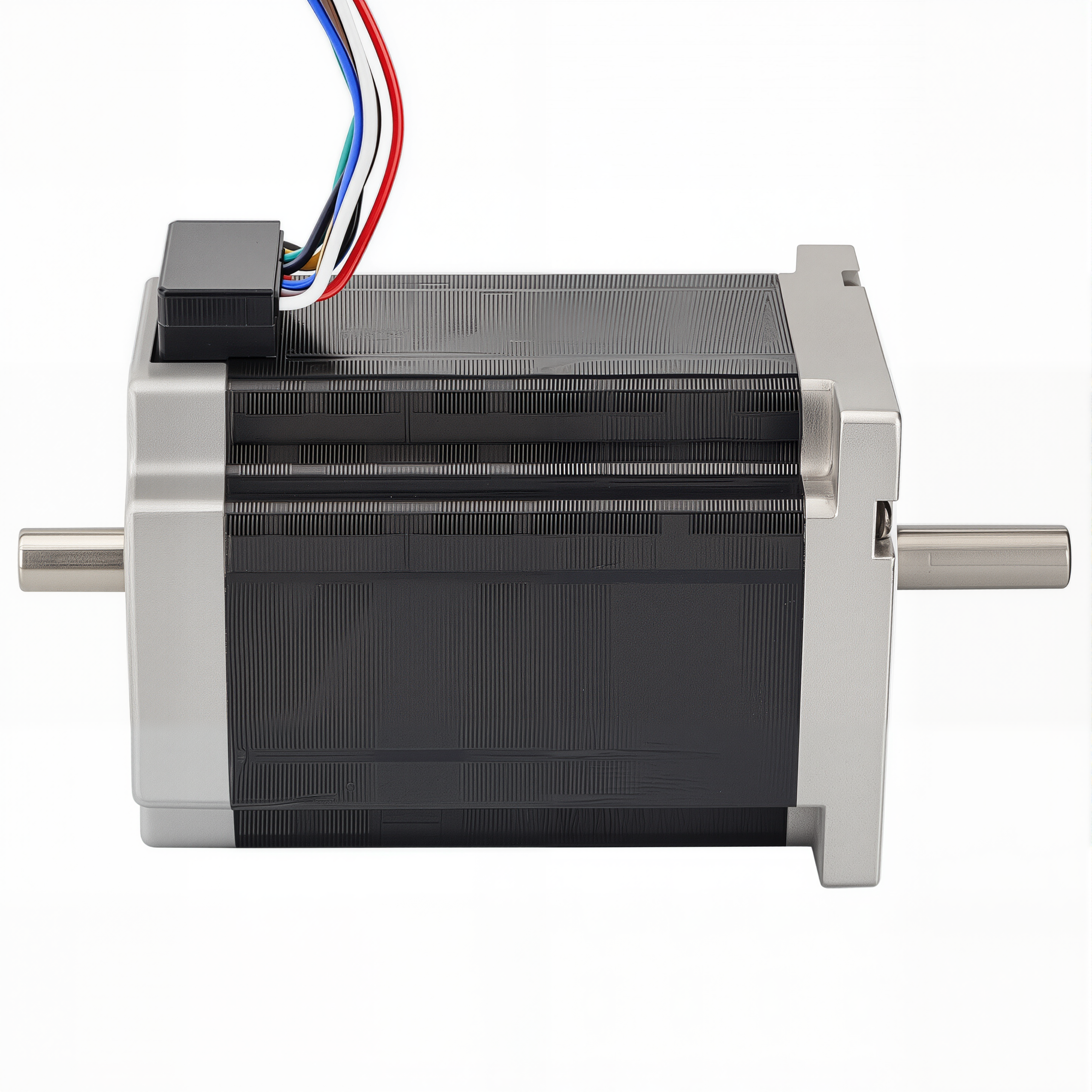 24 Dual Shaft Bipolar/Unipolar Stepper Motor,1.8°Step,290N·cm Torque,4.2A Current,88mm Body,8_Wire
