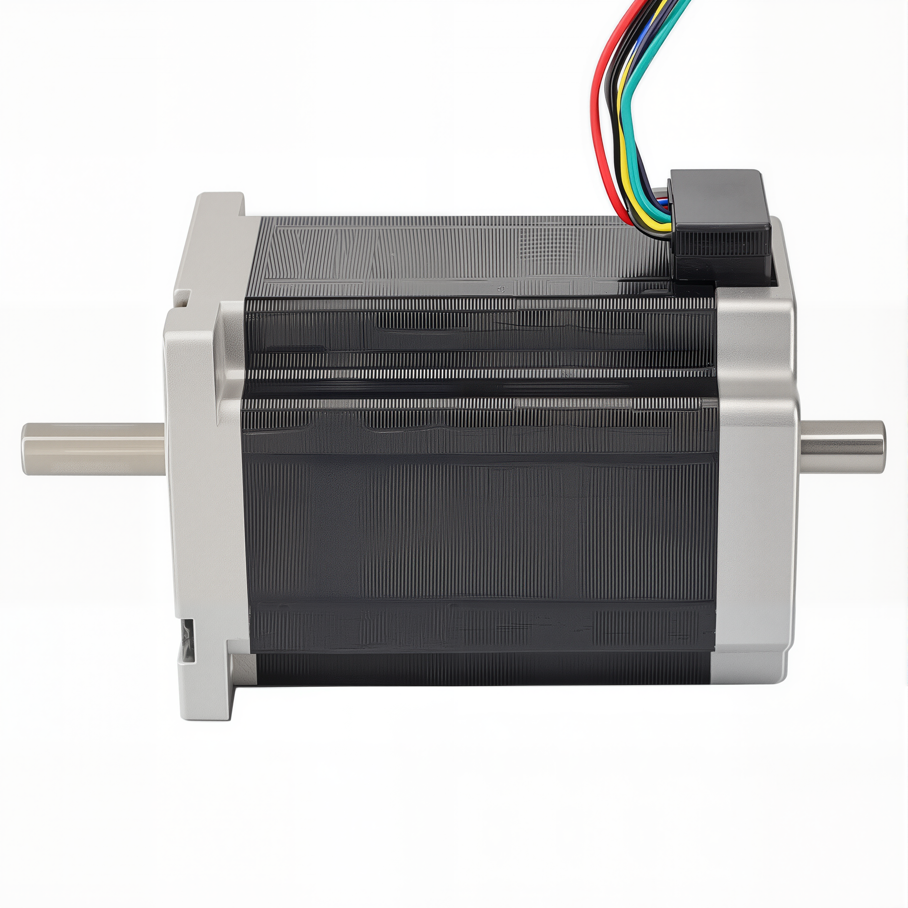 24 Dual Shaft Bipolar/Unipolar Stepper Motor,1.8°Step,290N·cm Torque,4.2A Current,88mm Body,8_Wire
