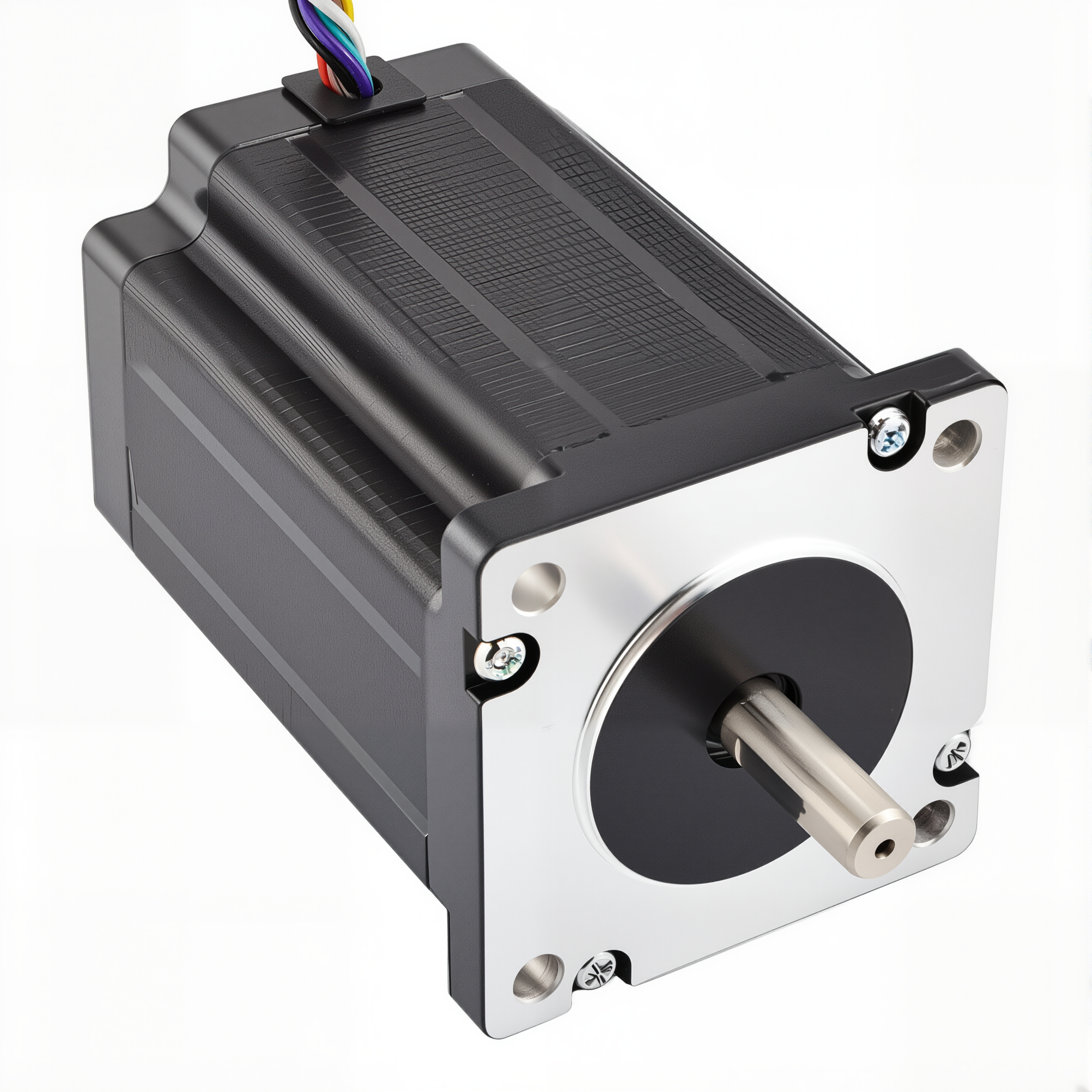 24 Dual Shaft Bipolar/Unipolar Stepper Motor,1.8°Step,290N·cm Torque,4.2A Current,88mm Body,8_Wire