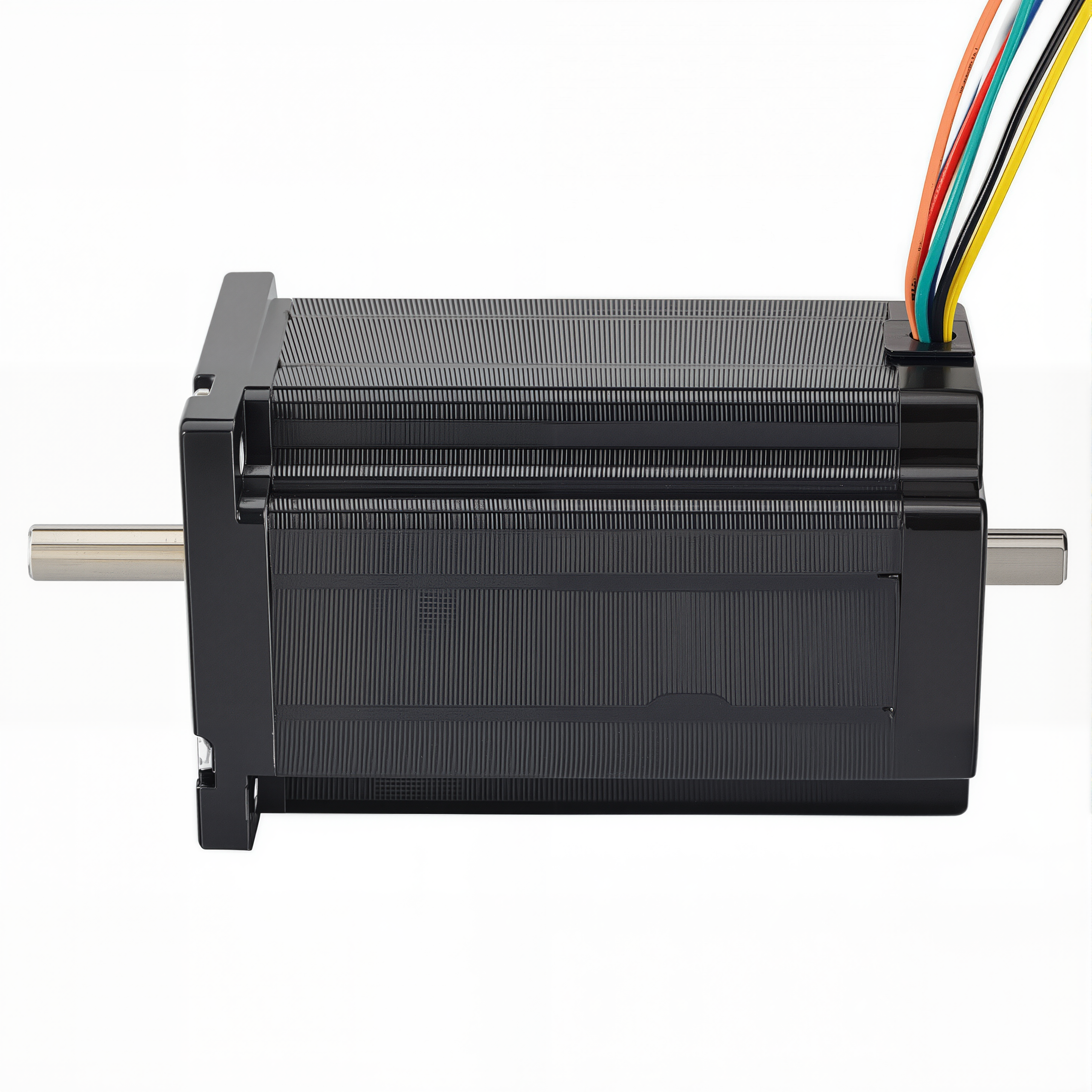 24 Dual Shaft Bipolar/Unipolar Stepper Motor,1.8°Step,400N·cm Torque,4.24A Current,100mm Body,8_Wire