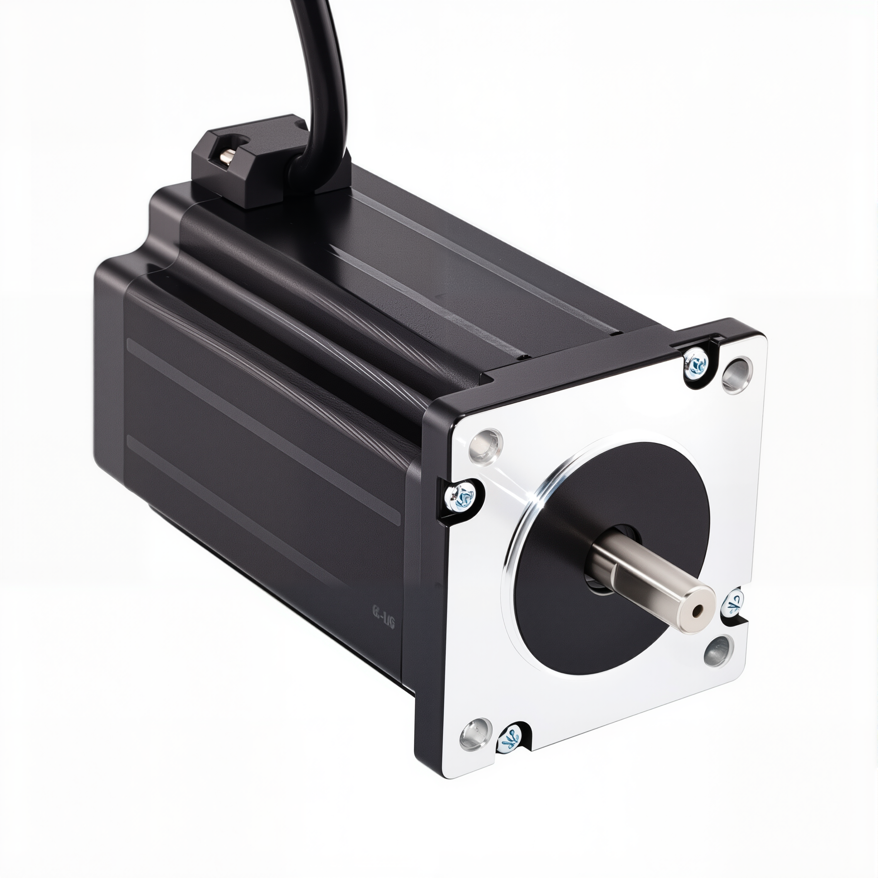 24 Dual Shaft Bipolar Stepper Motor,1.8°Step,400N·cm Torque,4.24A Current,100mm Body,4_Wire