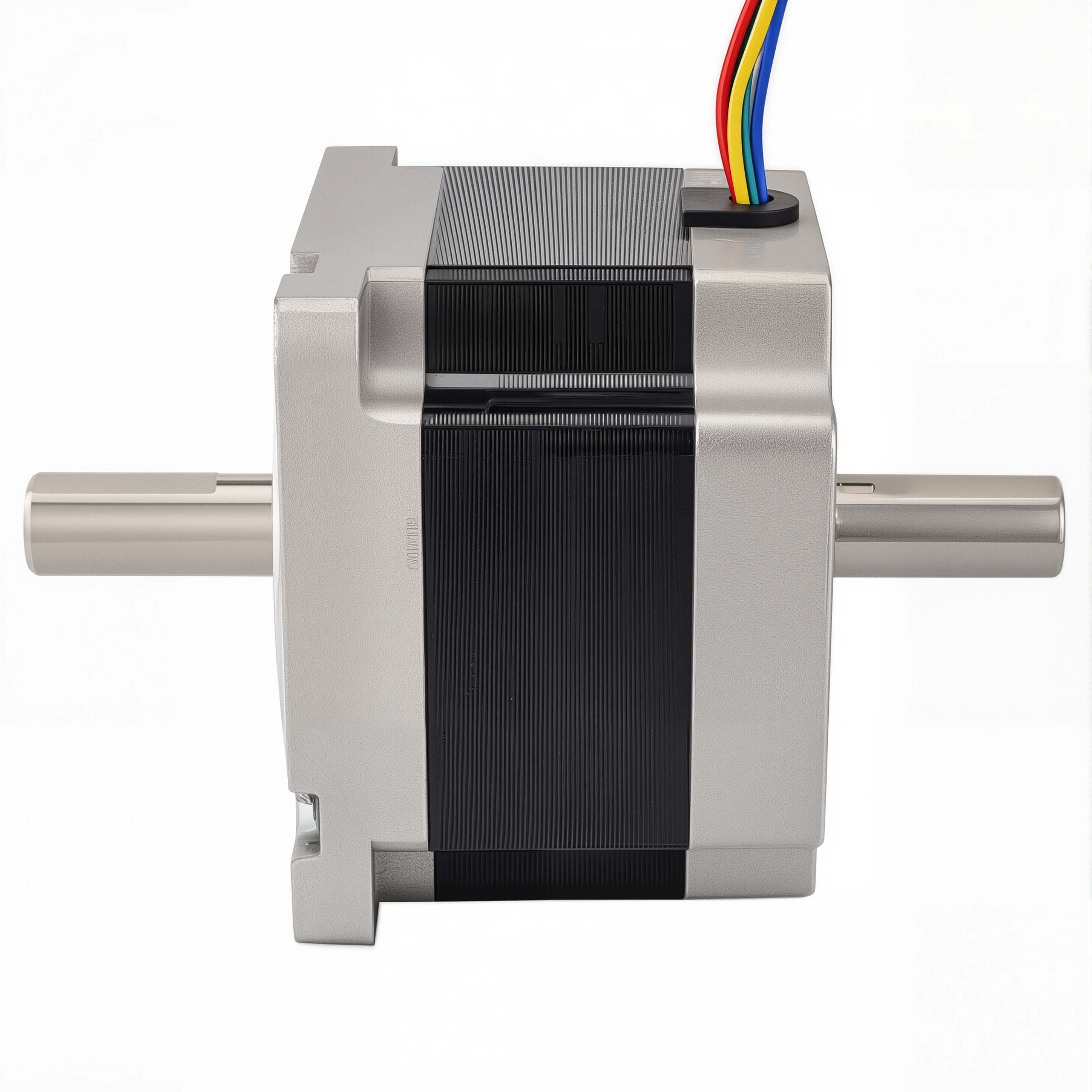34 Dual Shaft Unipolar Stepper Motor,1.8°Step,220N·cm Torque,2A Current,66mm Body,6_Wire