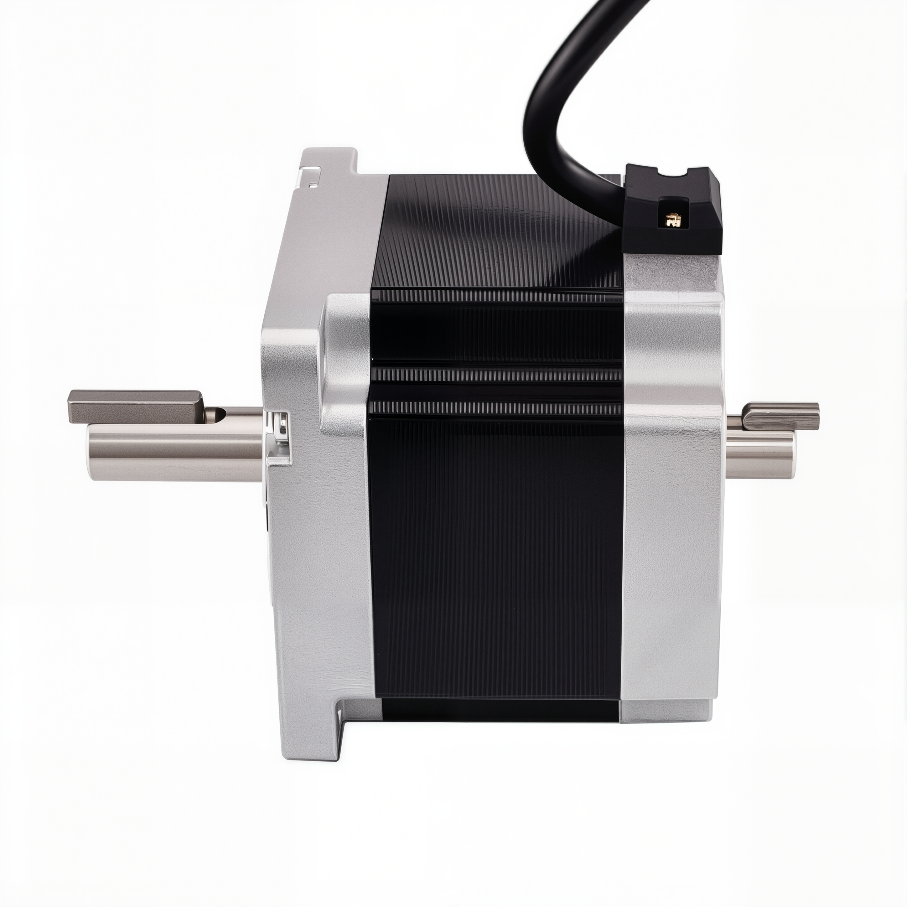 34 Dual Shaft Bipolar Stepper Motor,1.8°Step,450N·cm Torque,5.5A Current,80mm Body,4_Wire