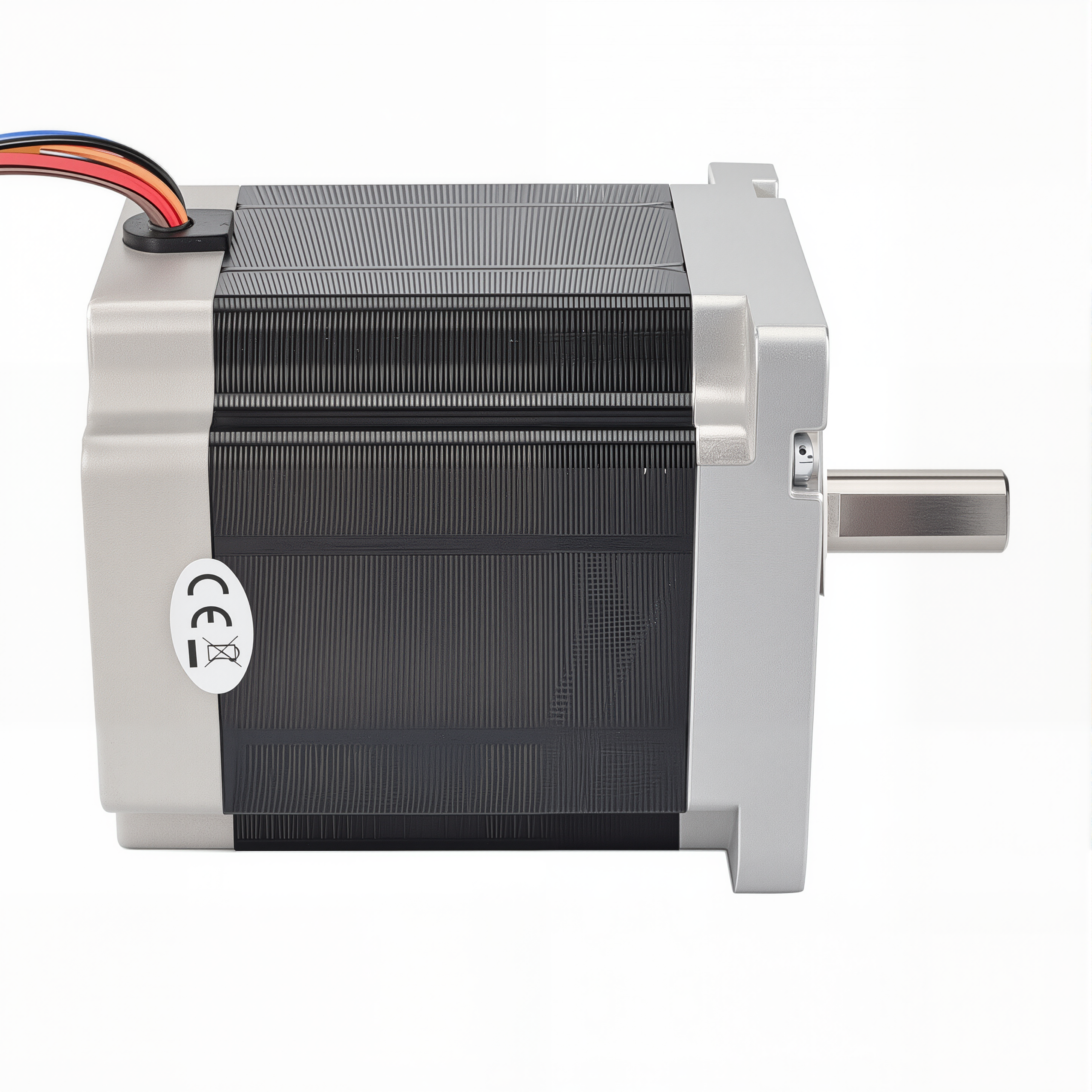 34 Single Shaft Bipolar/Unipolar Stepper Motor,1.8°Step,690N·cm Torque,4.2A Current,100mm Body,8_Wire