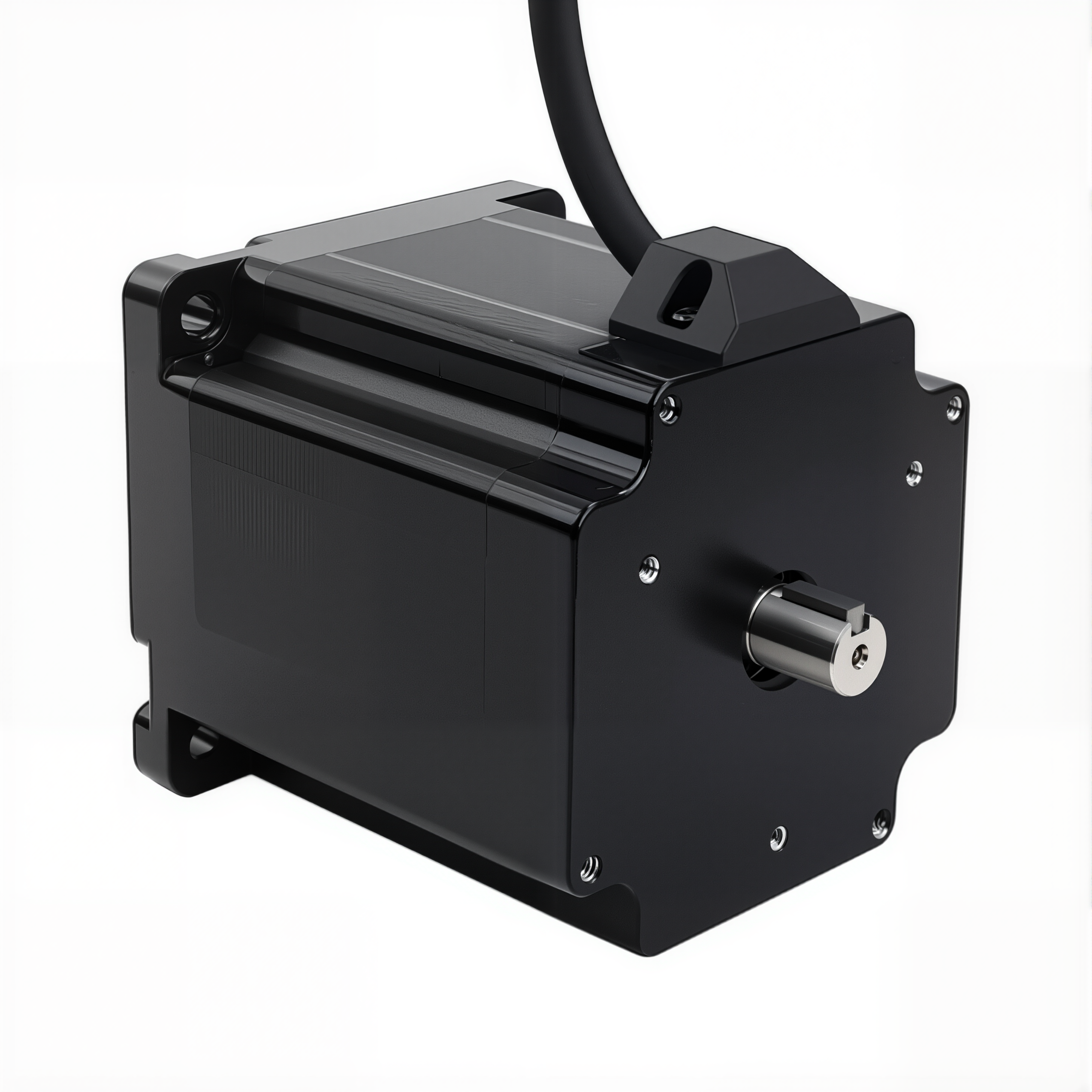 34 Dual Shaft Bipolar Stepper Motor,1.8°Step,707N·cm Torque,4.24A Current,98mm Body,4_Wire
