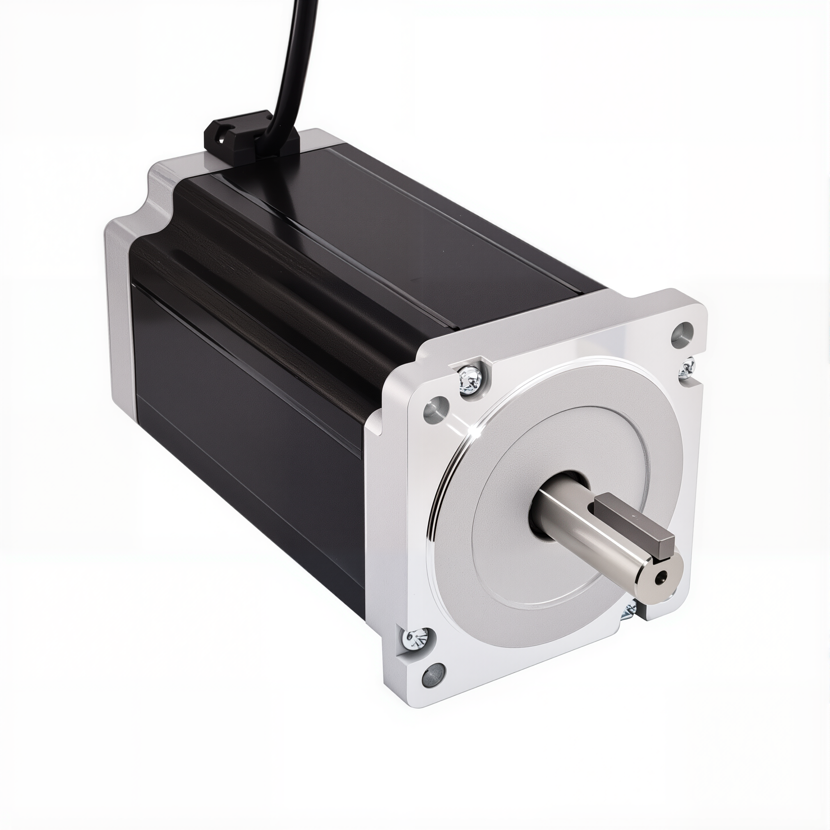 34 Dual Shaft Bipolar Stepper Motor,1.8°Step,1300N·cm Torque,5A Current,151.5mm Body,4_Wire