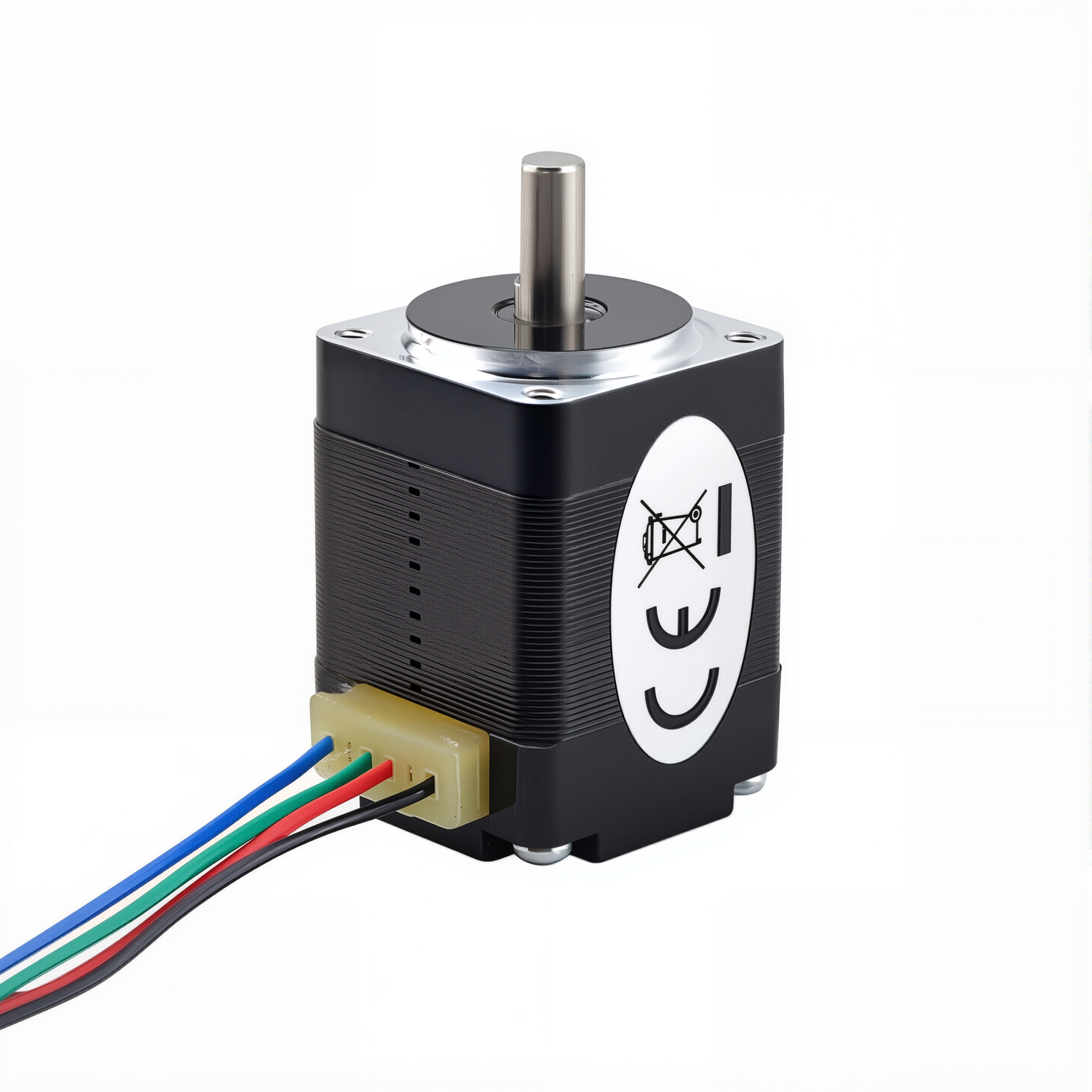 StepMotech 8 Single Shaft Bipolar Stepper Motor,1.8°Step,1.6N·cm Torque,0.2A Current,28mm Body,4_Wire